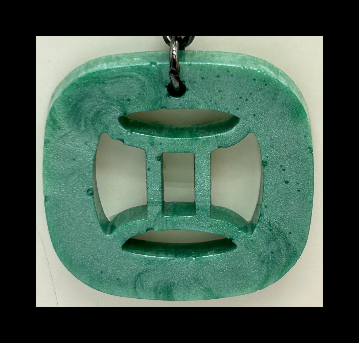 Sage resin zodiac keychains