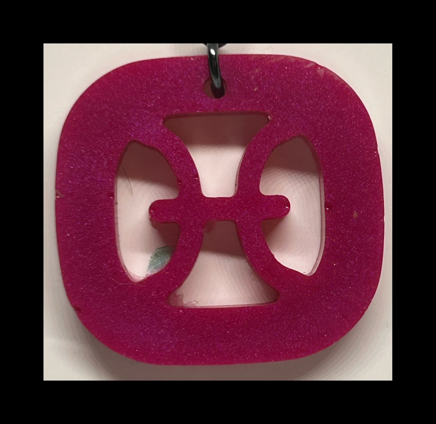 Tropical fruit resin zodiac keychains