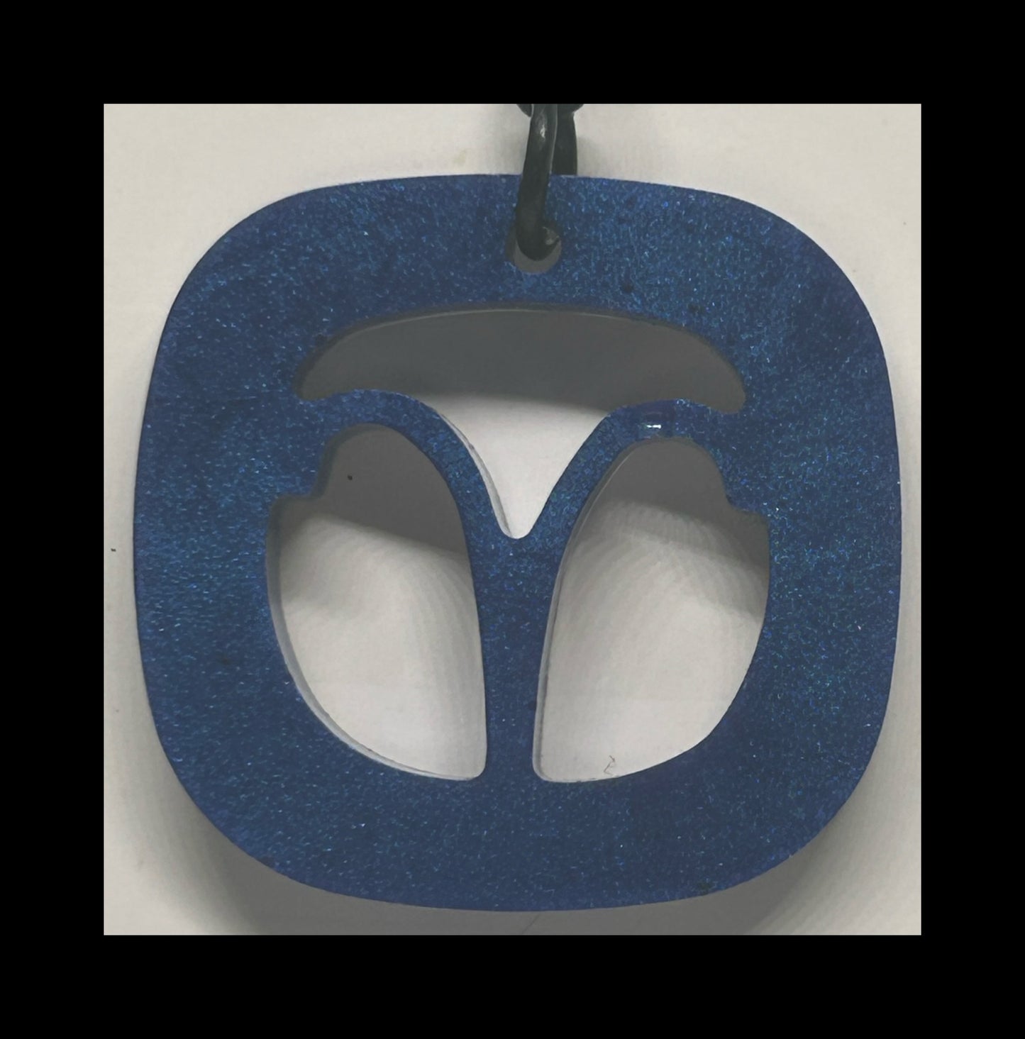 Lavender blue resin zodiac keychains