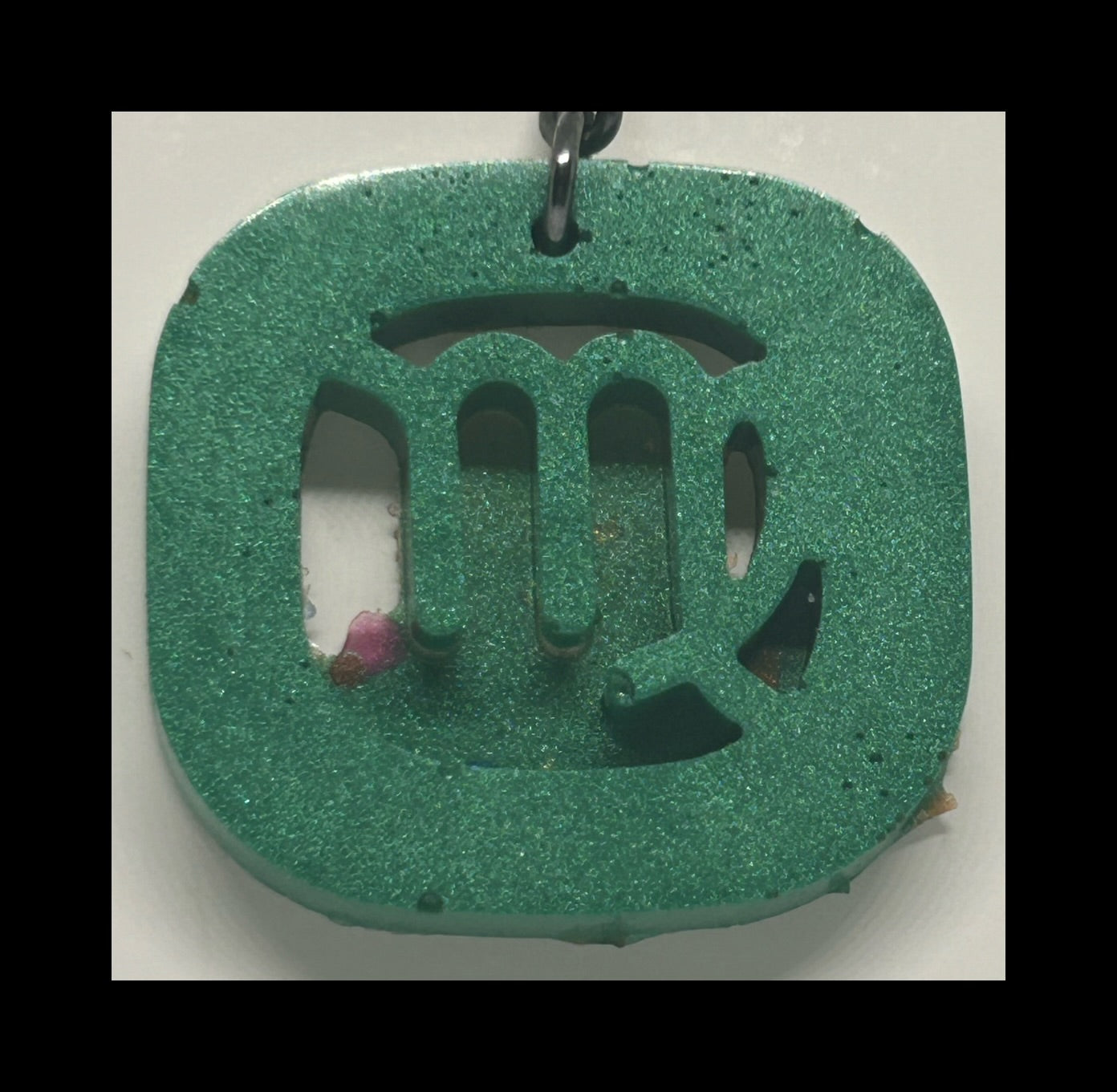 Jade resin zodiac keychains