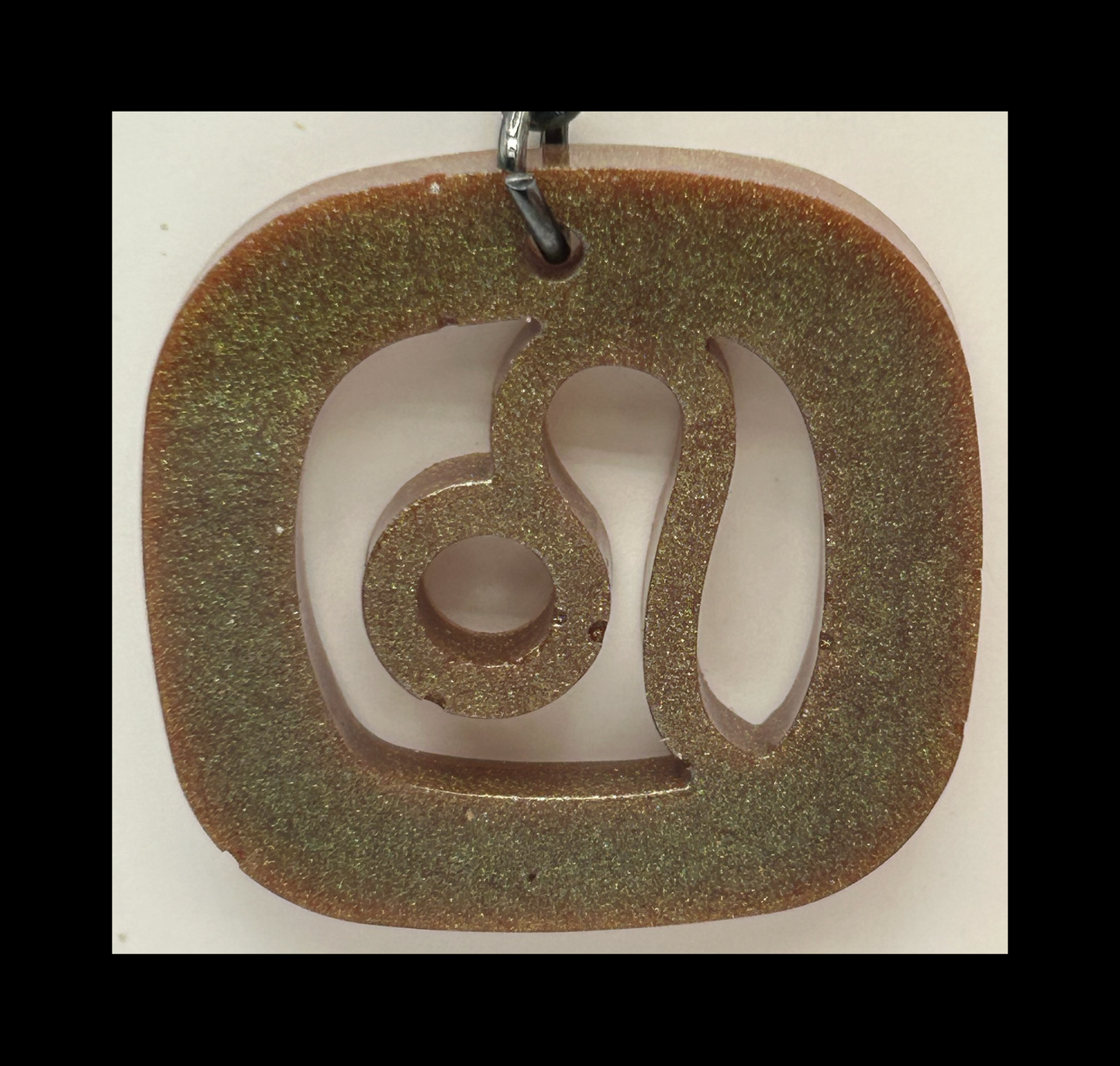 Space galaxy resin zodiac Keychains