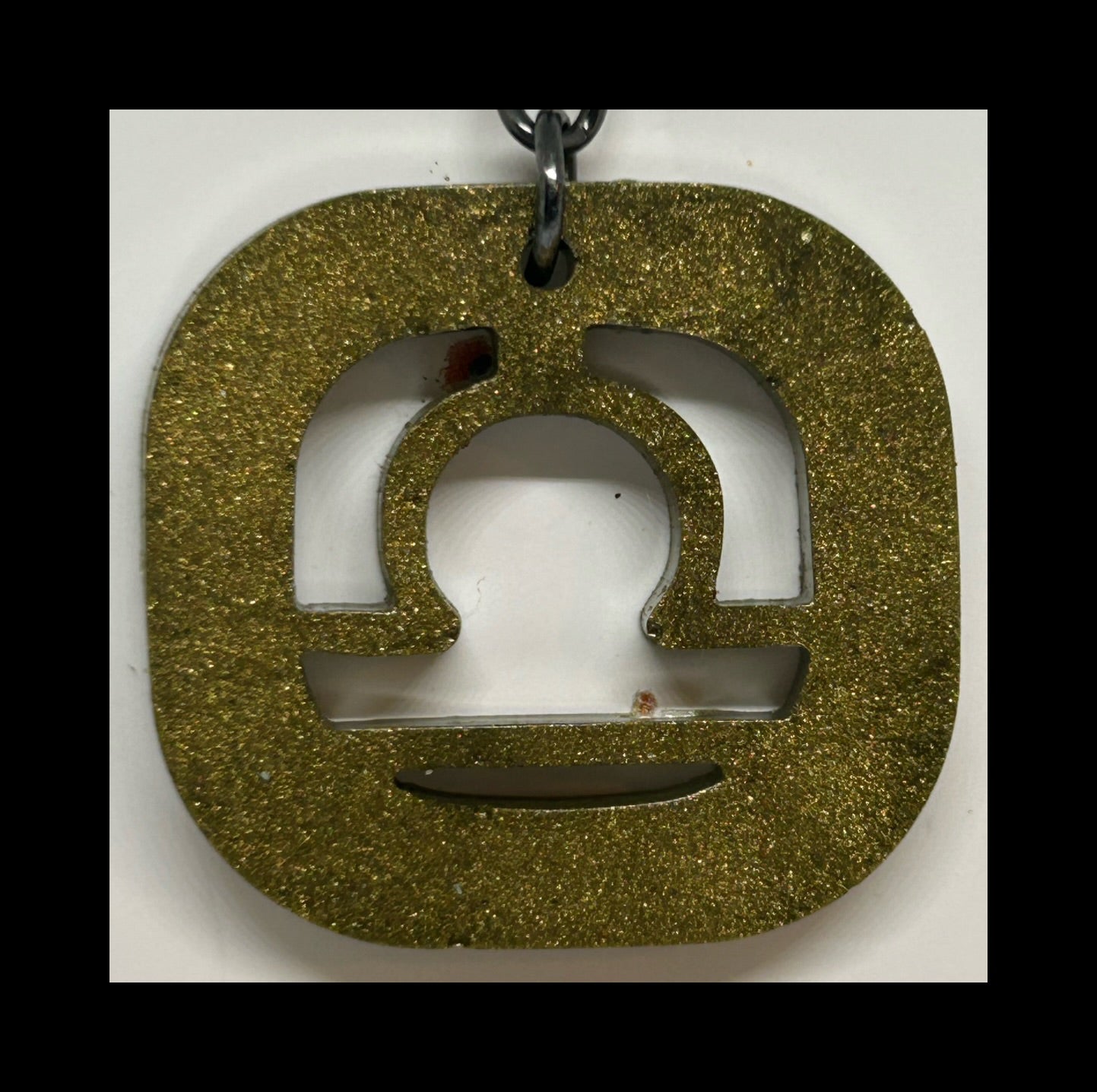 Espresso resin zodiac keychains