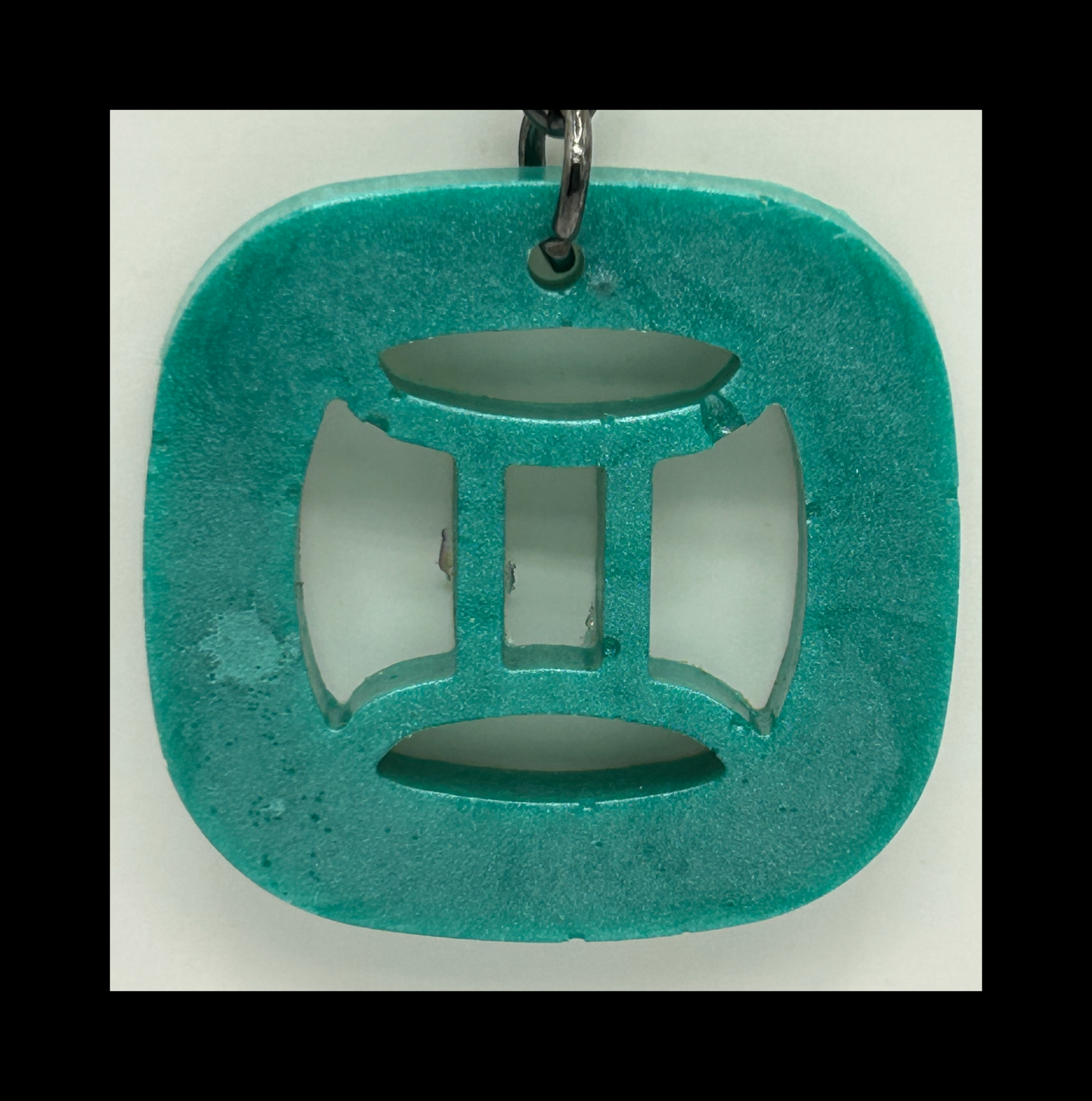 Tropical water resin zodiac Keychains