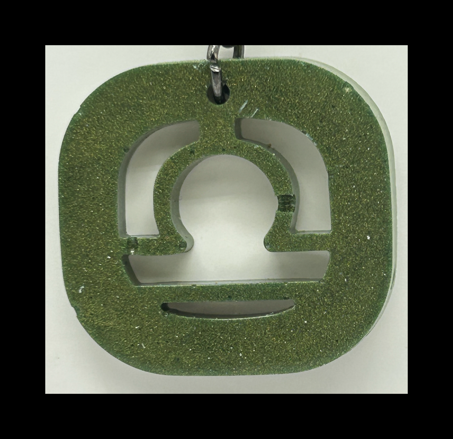 Basil resin zodiac Keychains