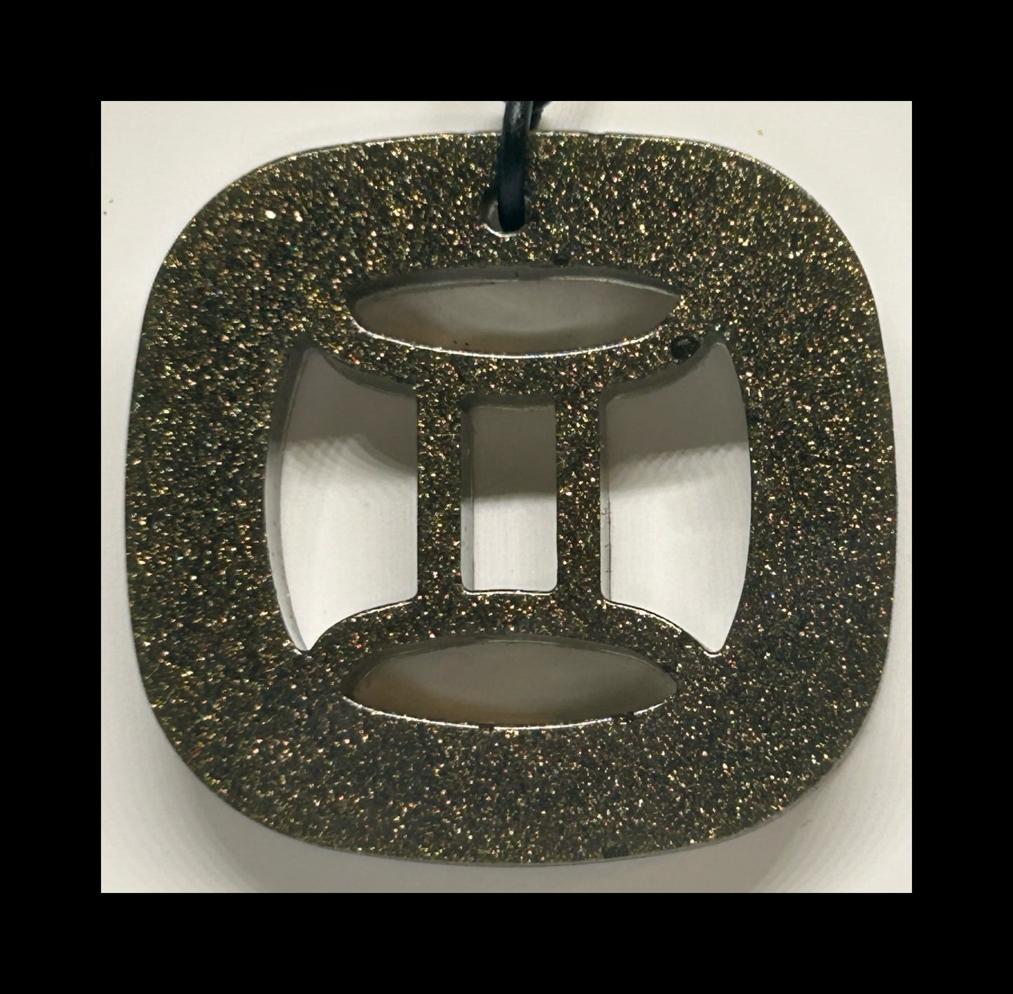 Rustic metal resin zodiac keychains