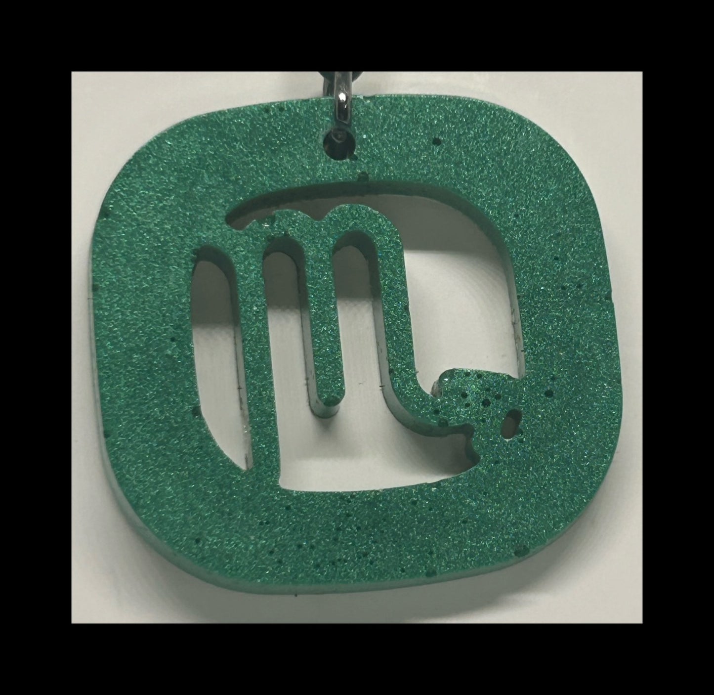 Jade resin zodiac keychains