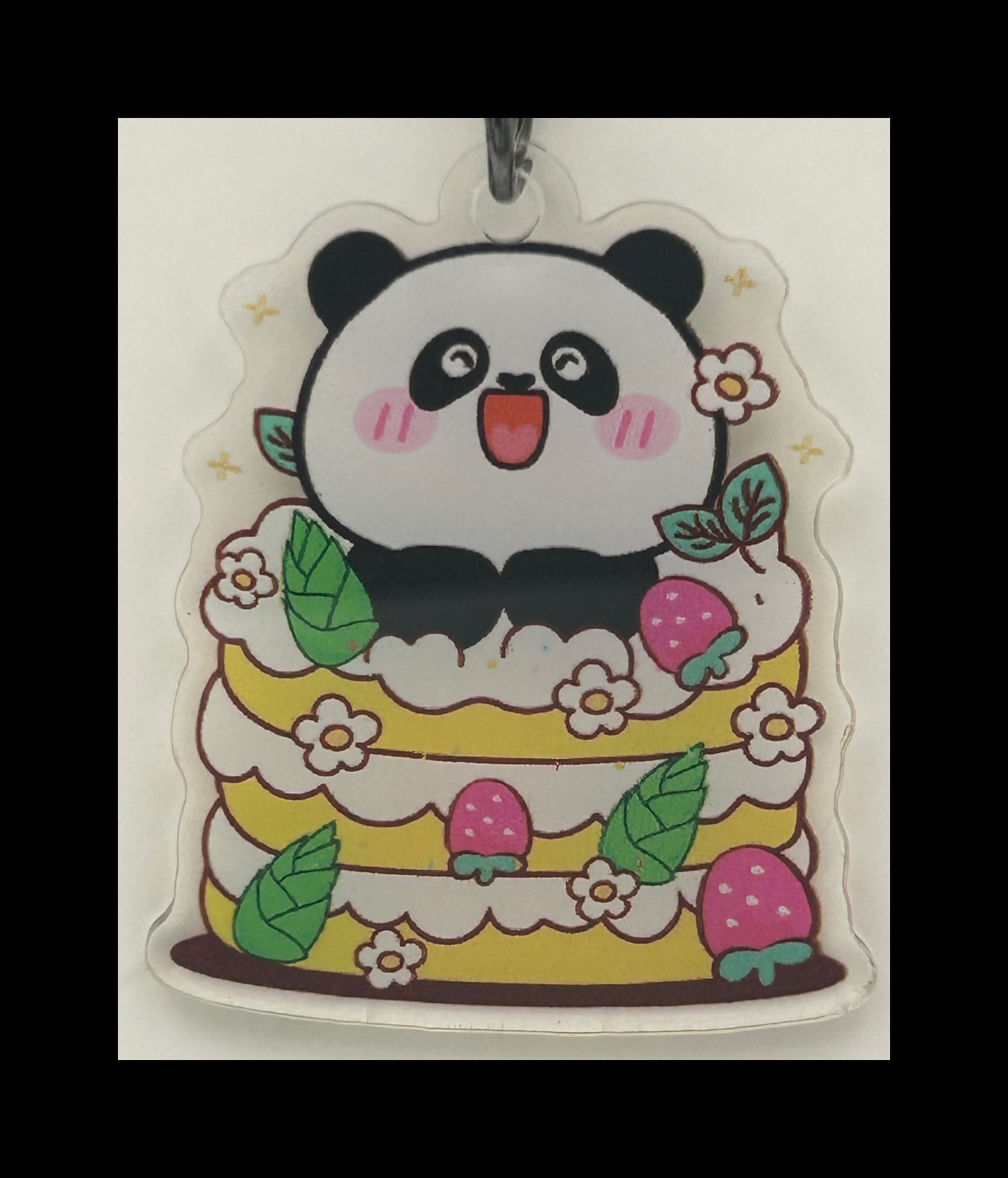 Acrylic panda keychains