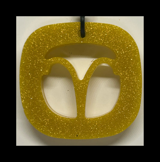 Sunlight resin zodiac keychains