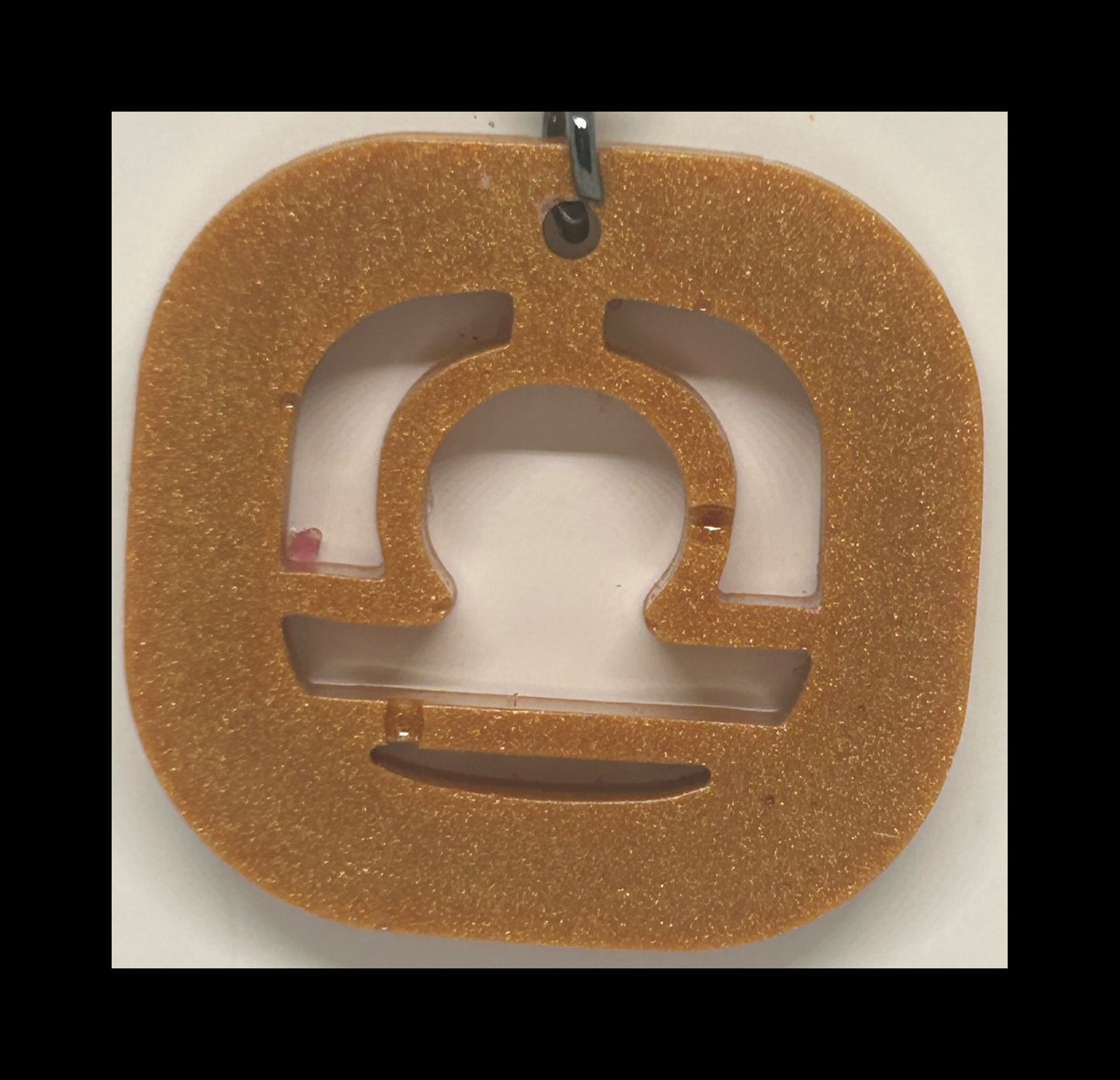 Sandstone resin zodiac keychains