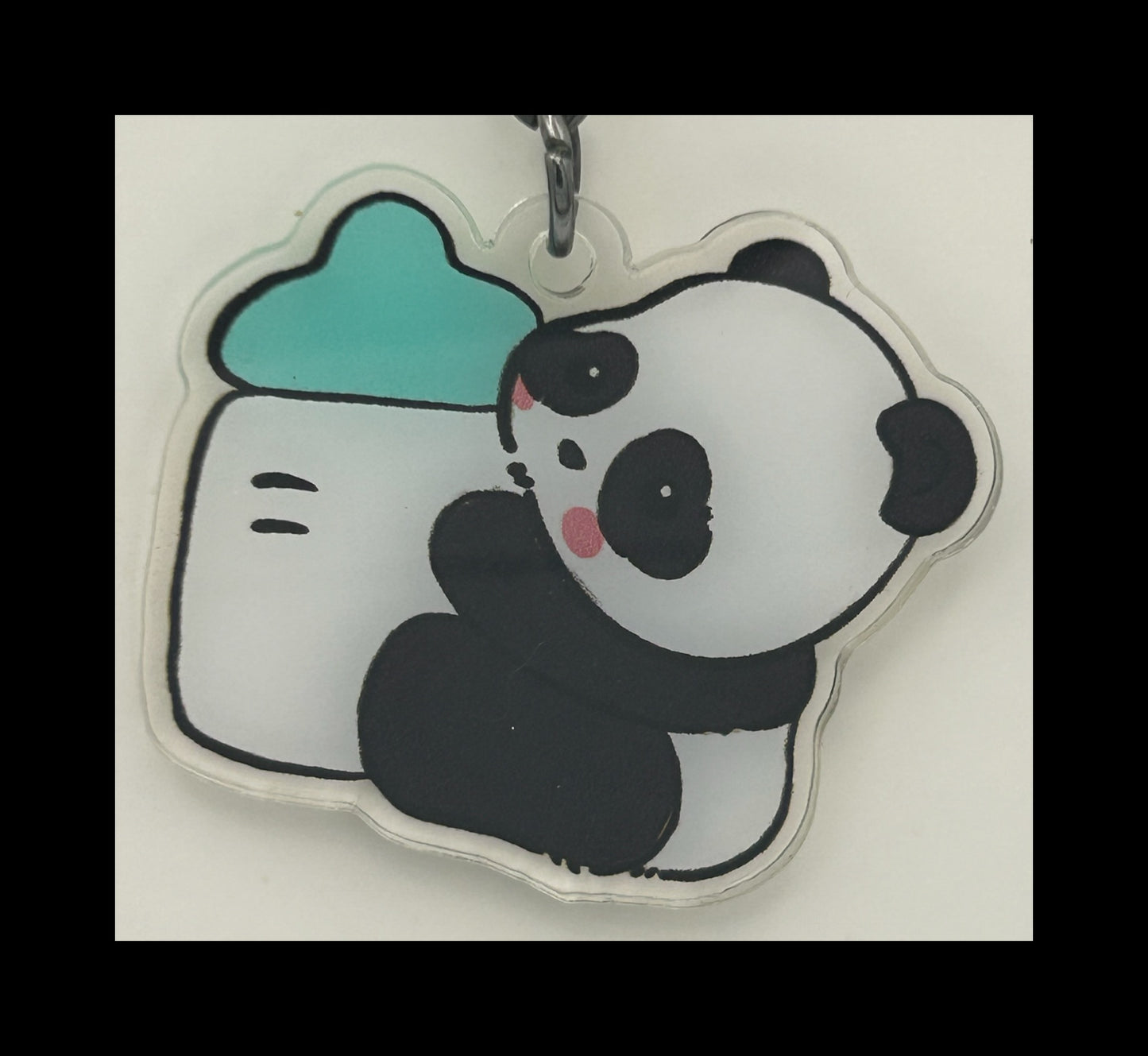 Acrylic panda keychains