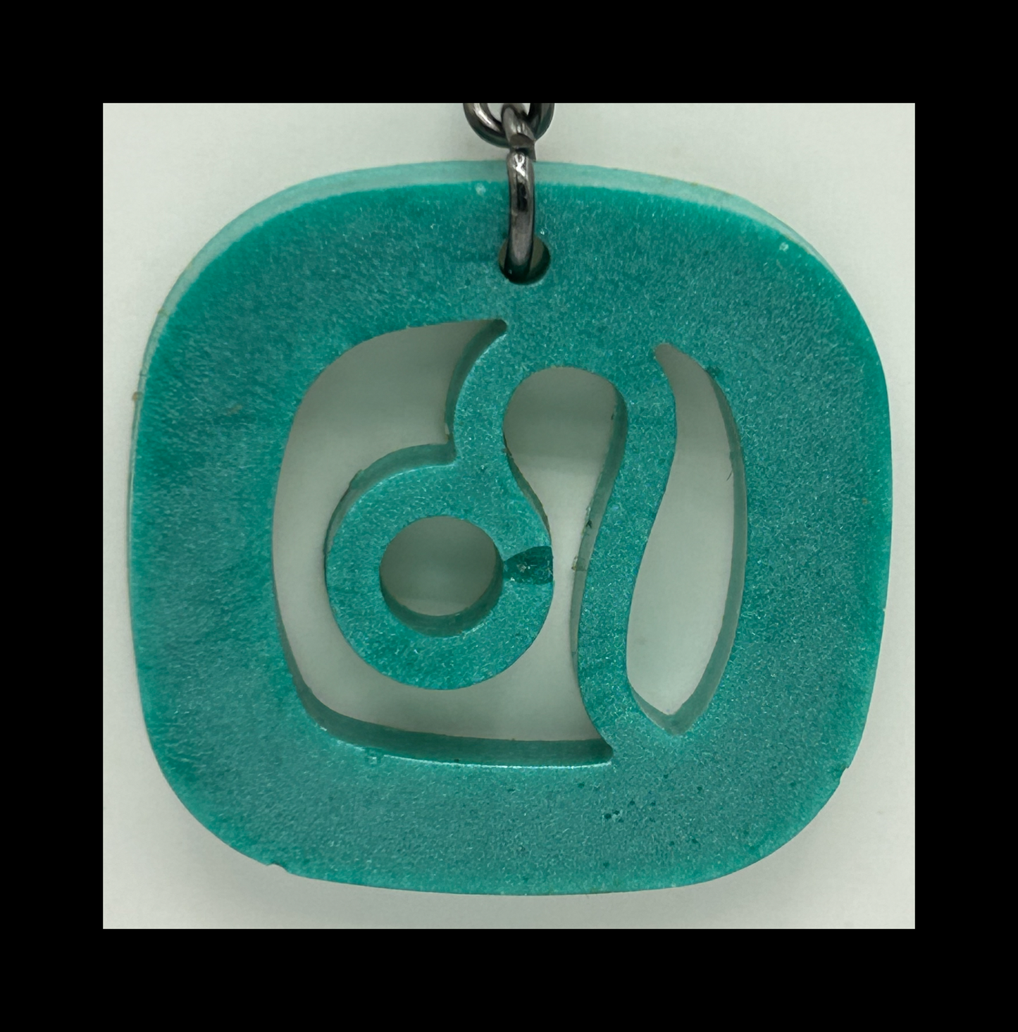 Tropical water resin zodiac Keychains