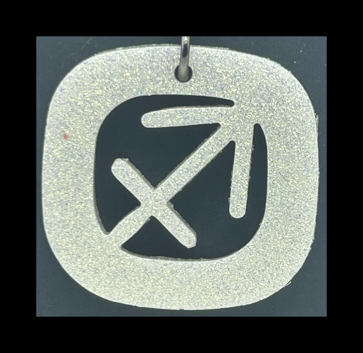 Ocean storm blue resin zodiac Keychains