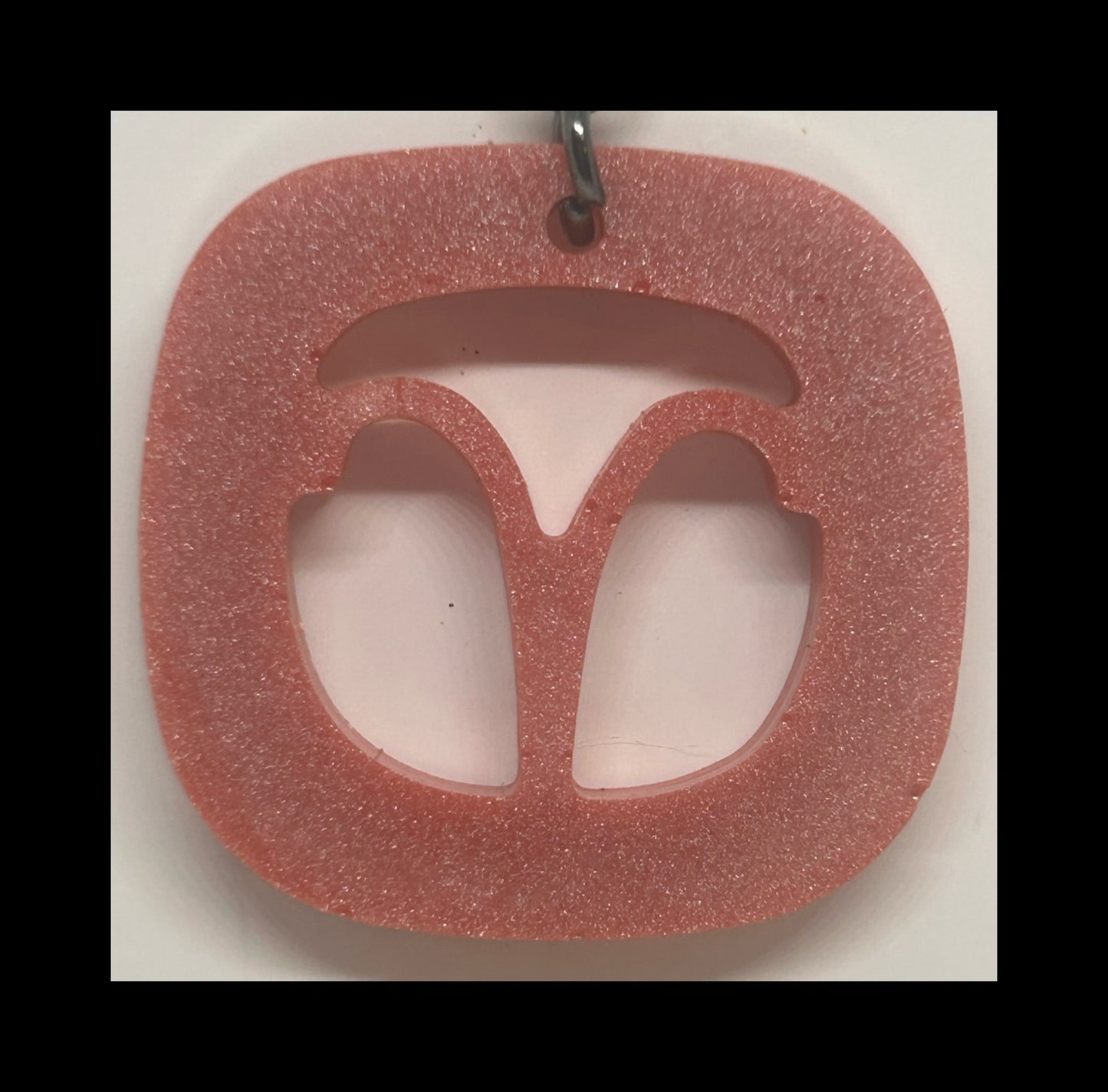 Apricot resin zodiac Keychains