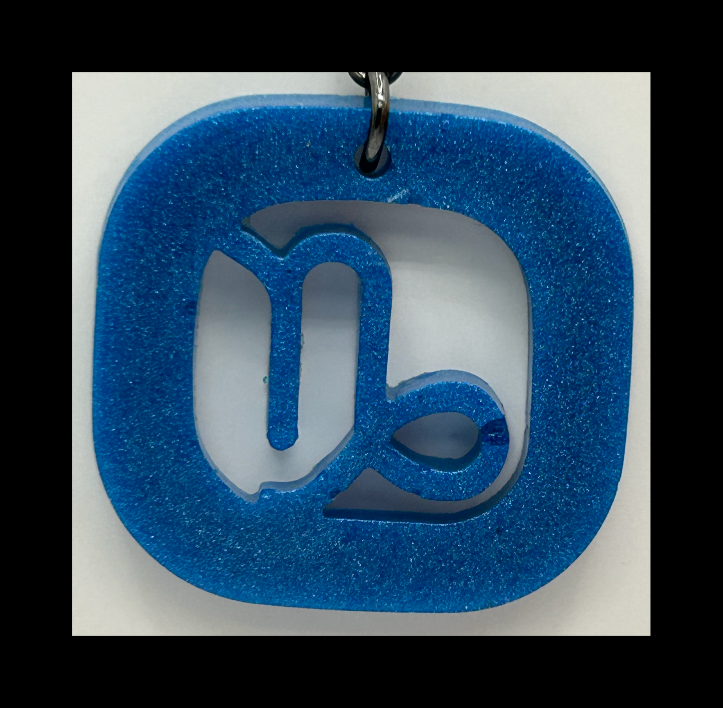 Sparkling crystal resin zodiac keychains