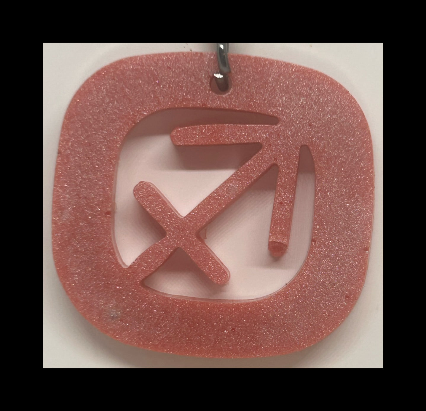 Apricot resin zodiac Keychains