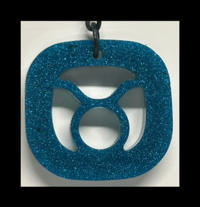 Blackberries resin zodiac Keychains