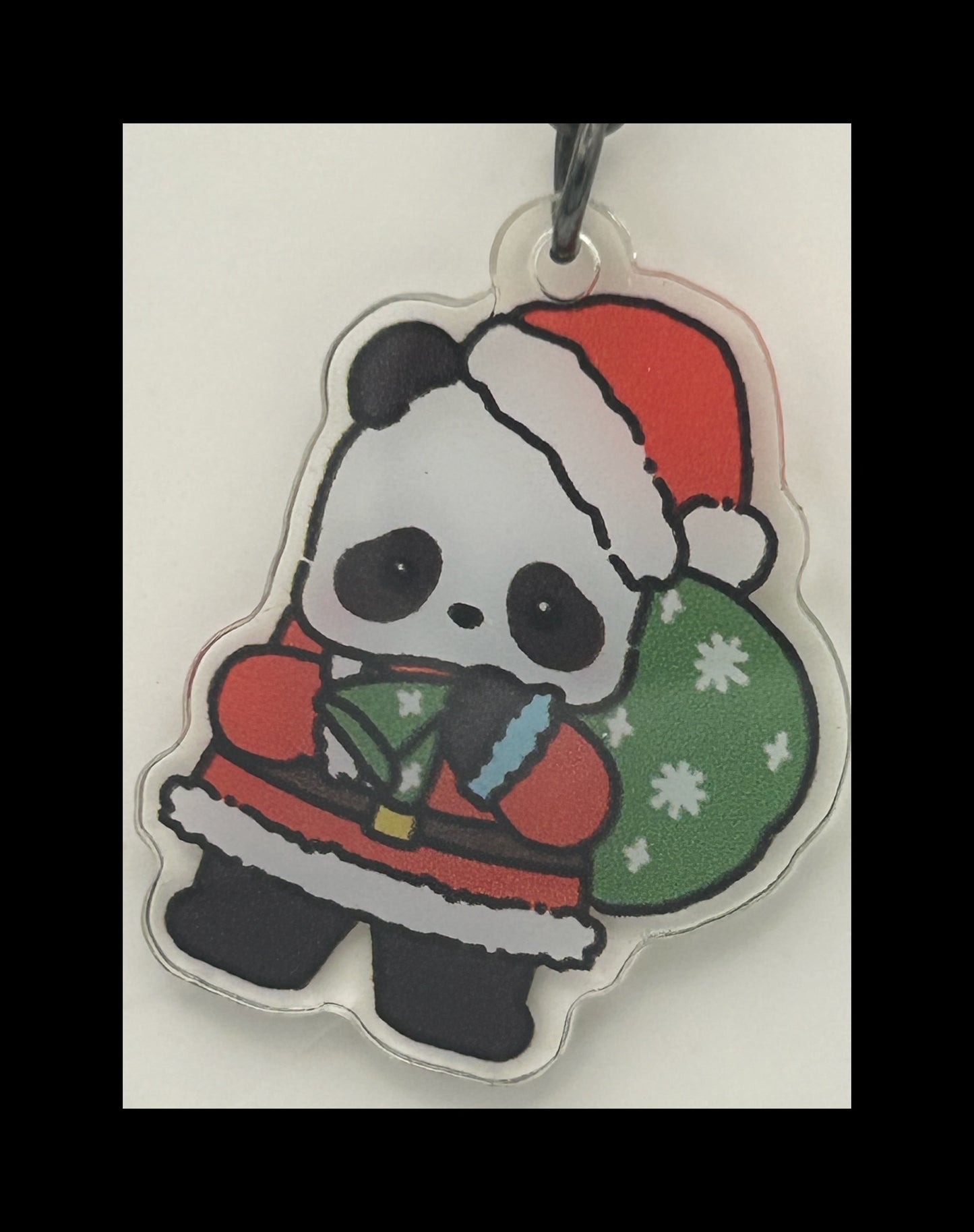Acrylic panda keychains
