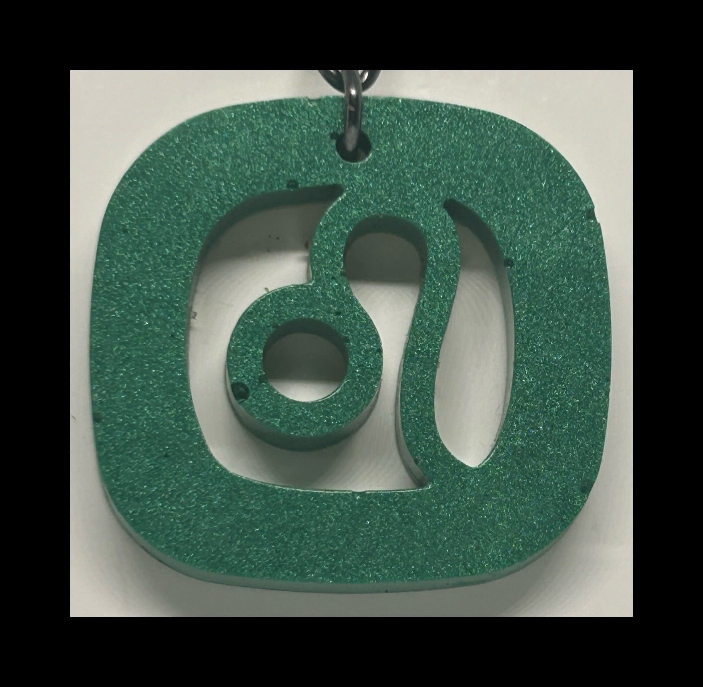 Jade resin zodiac keychains