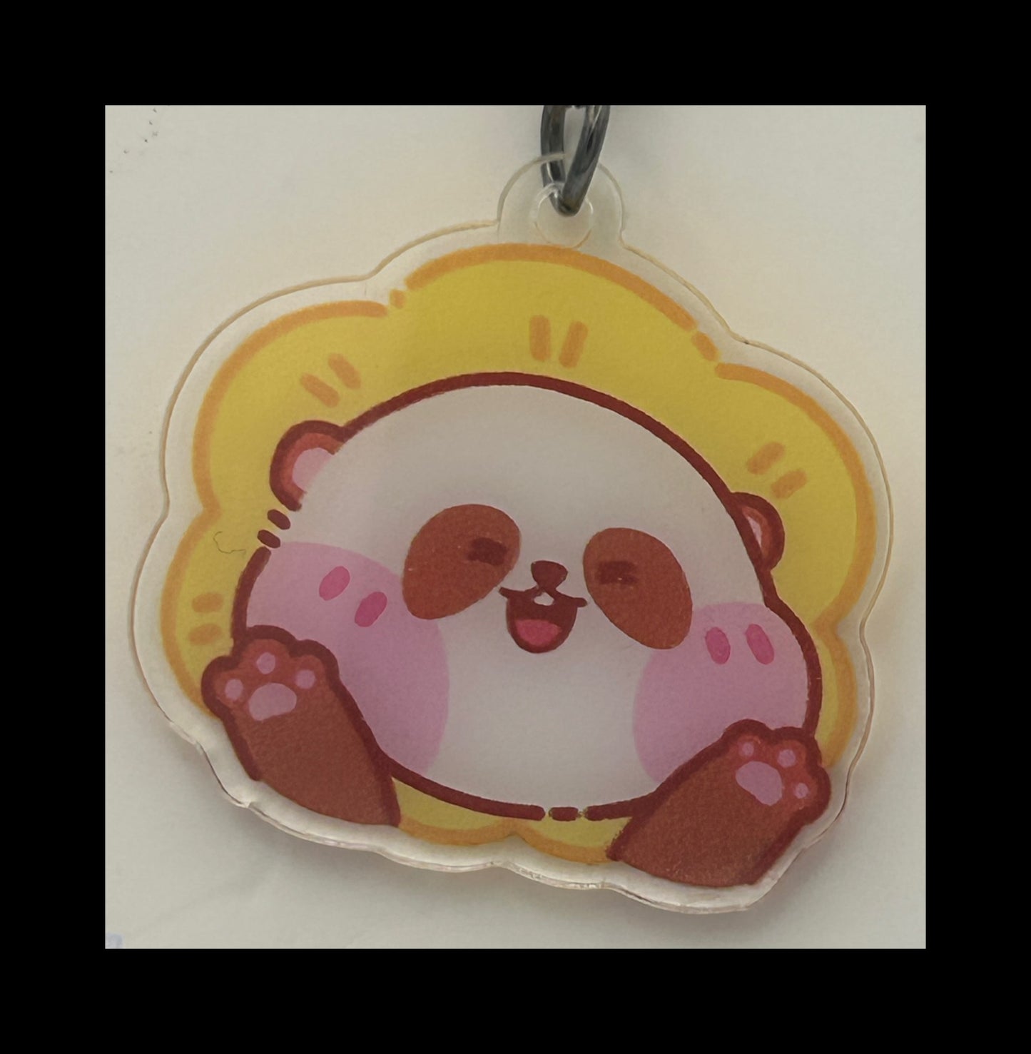 Acrylic panda keychains