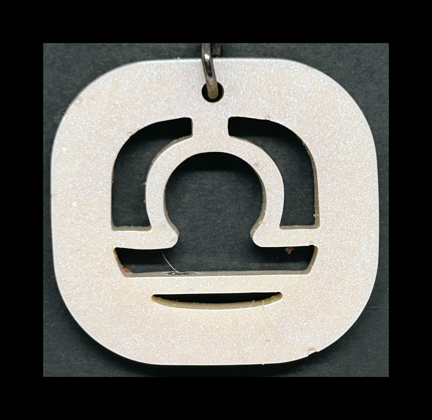 Ghost admiral blue resin zodiac keychains