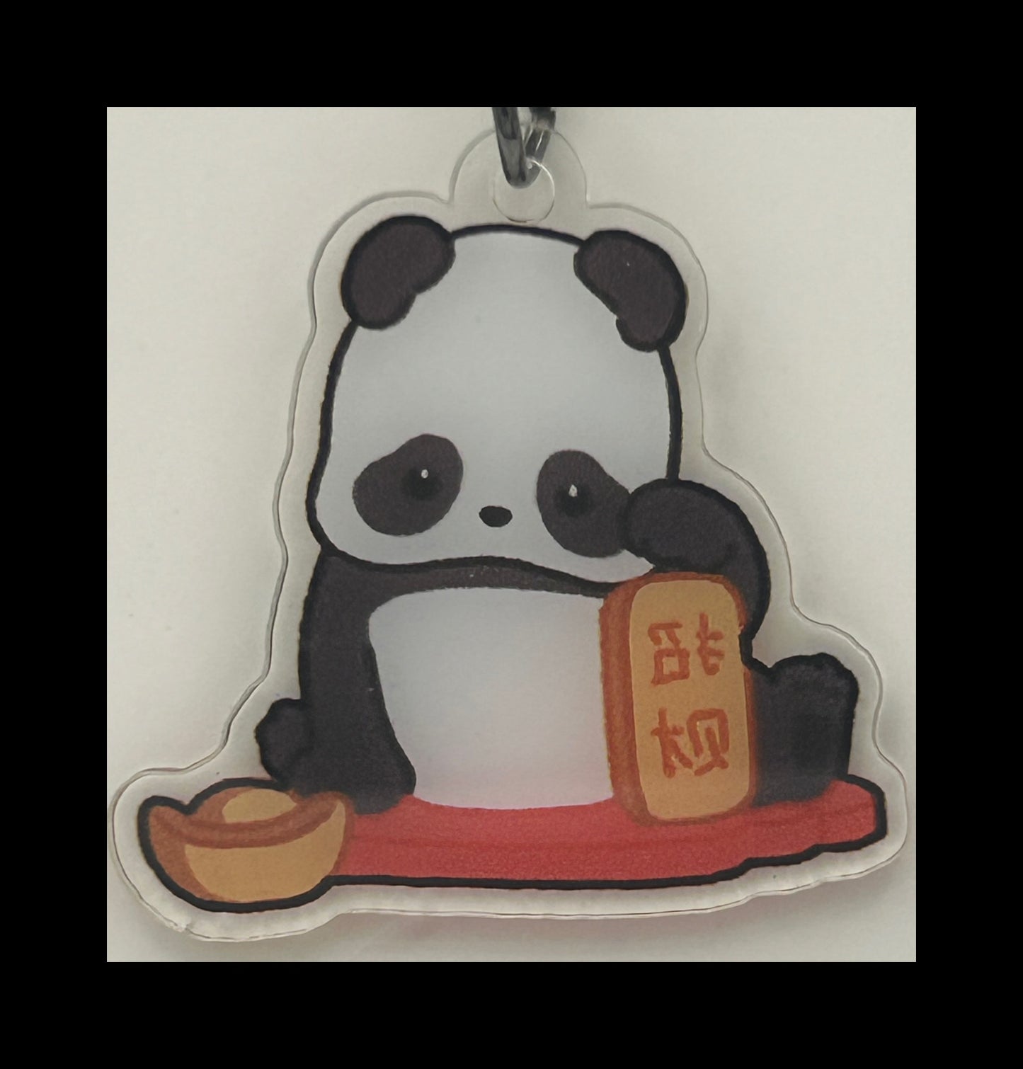 Acrylic panda keychains
