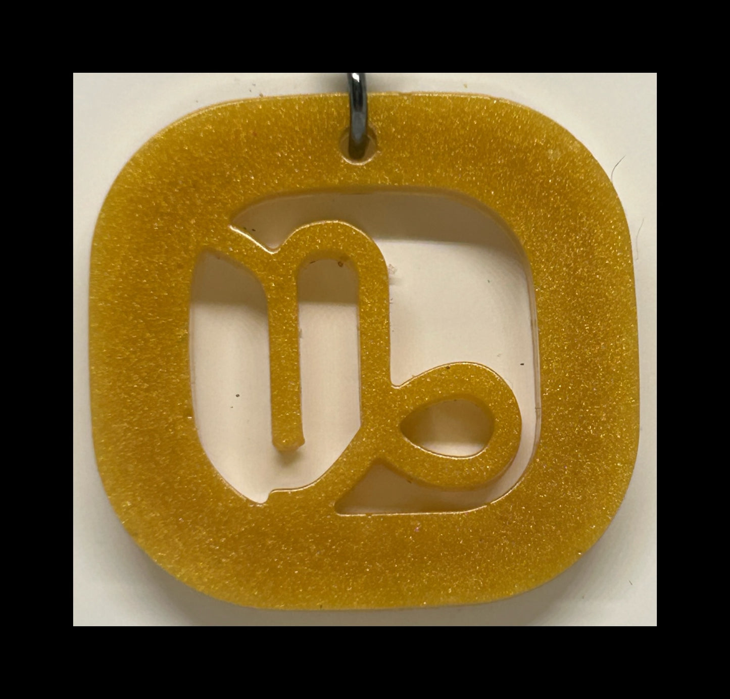 Jasmine resin zodiac keychains