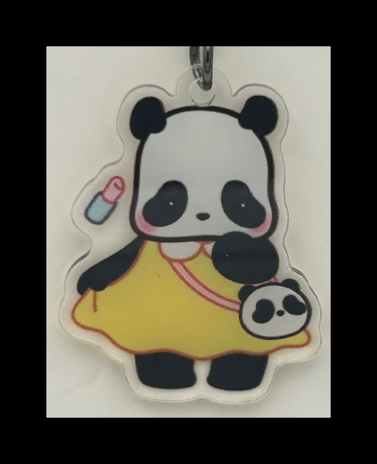 Acrylic panda keychains