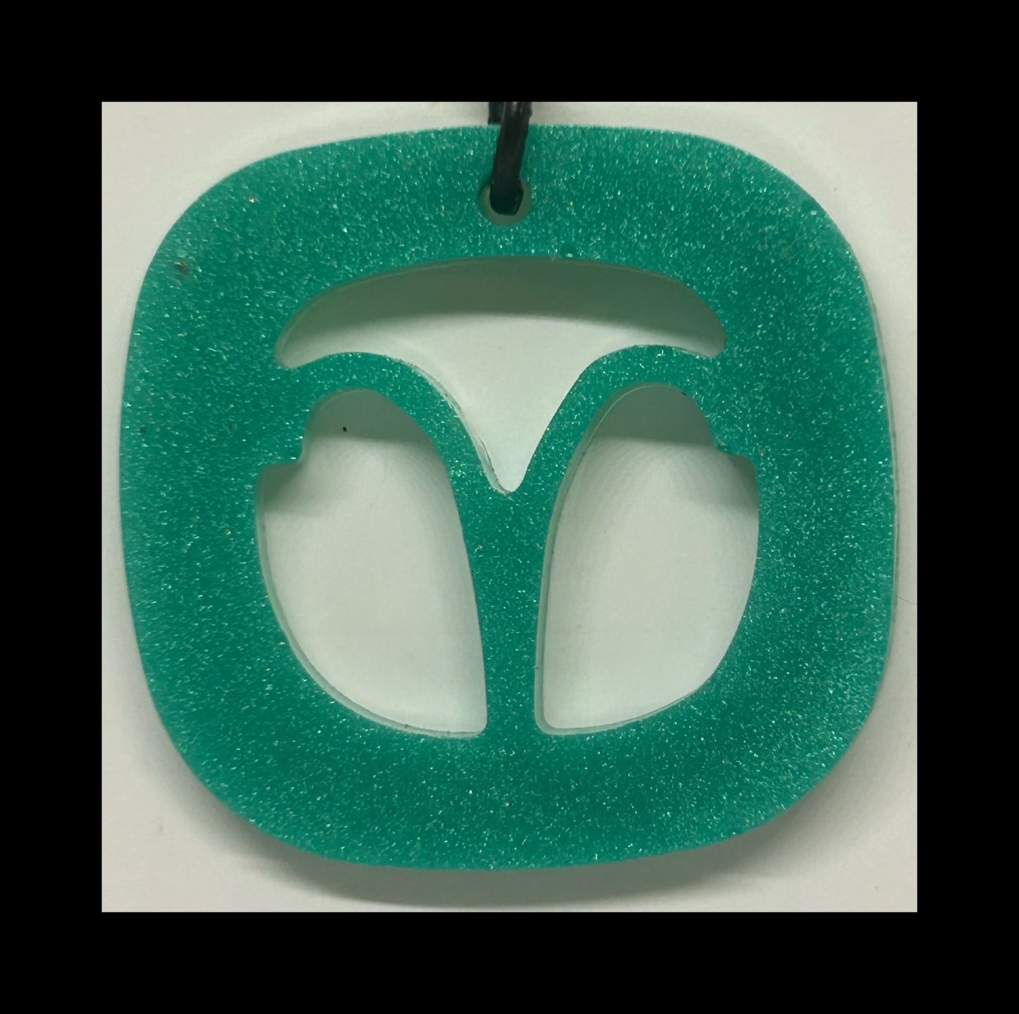 Aqua resin zodiac Keychains