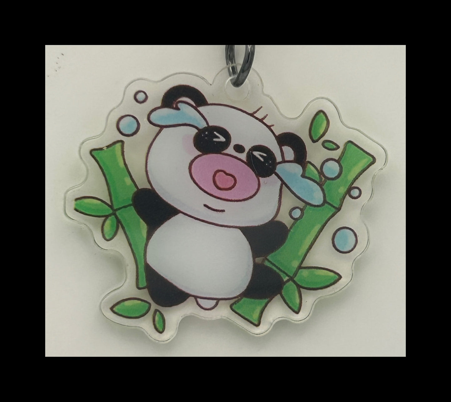 Acrylic panda keychains