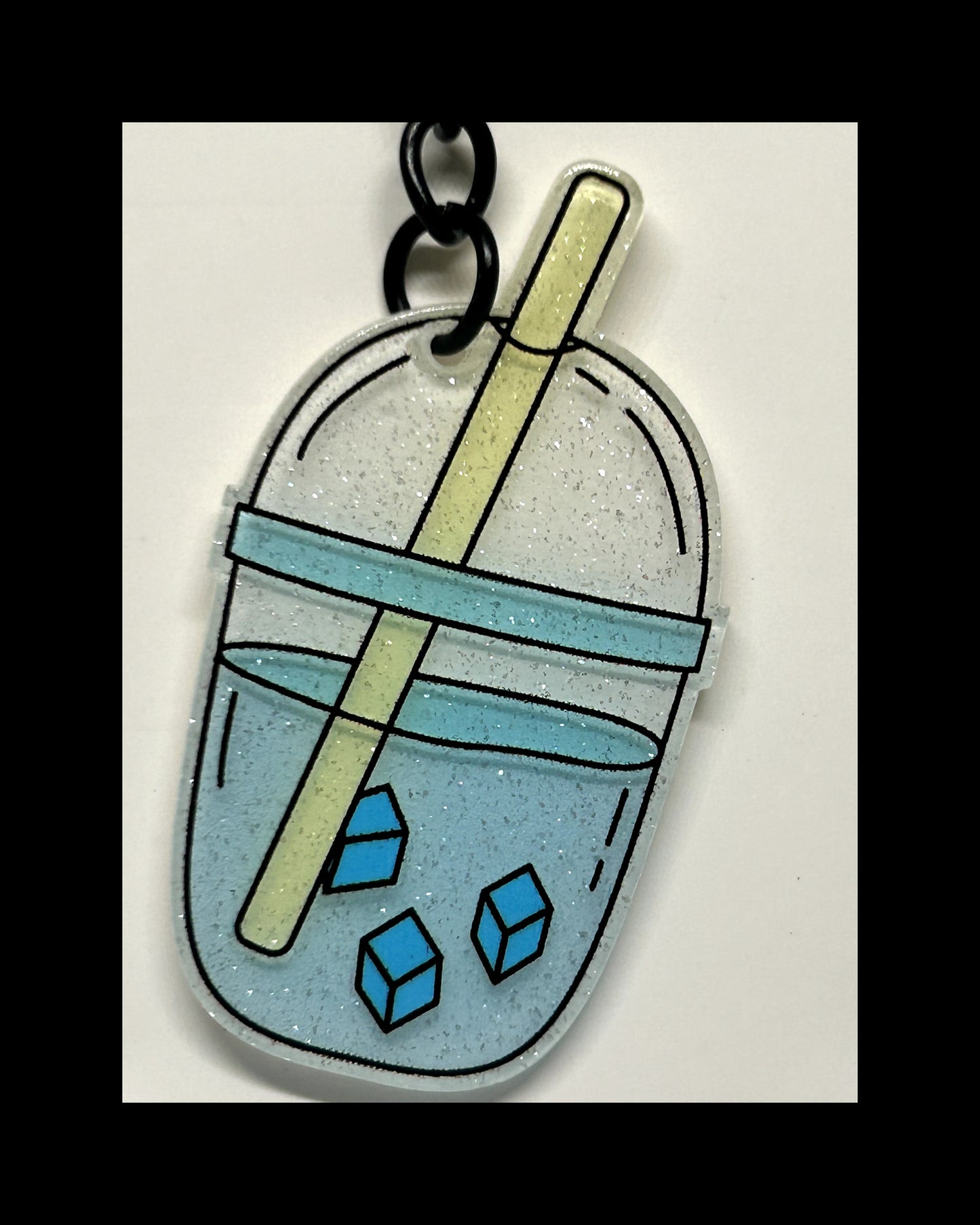 Acrylic boba keychains