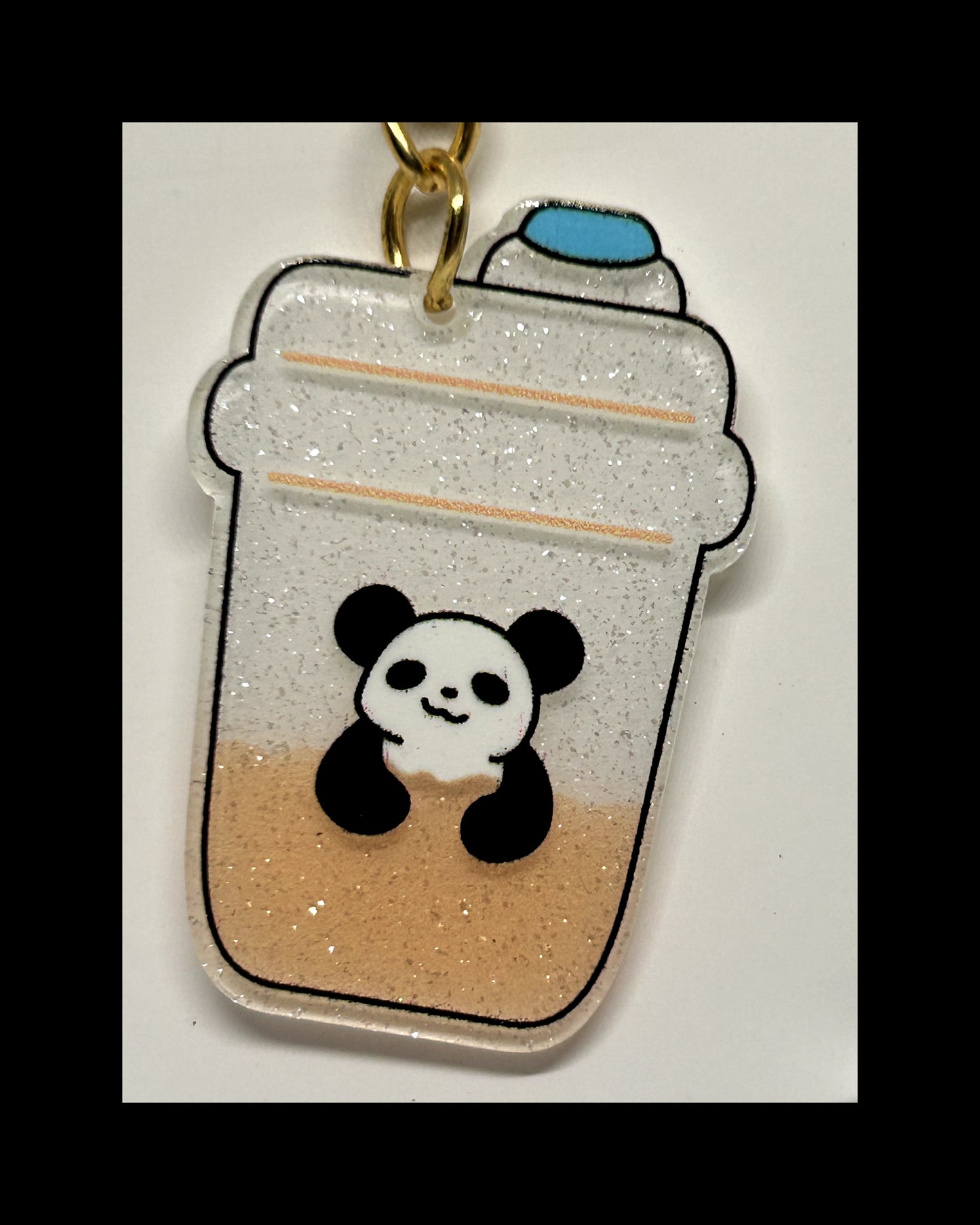 Acrylic boba keychains