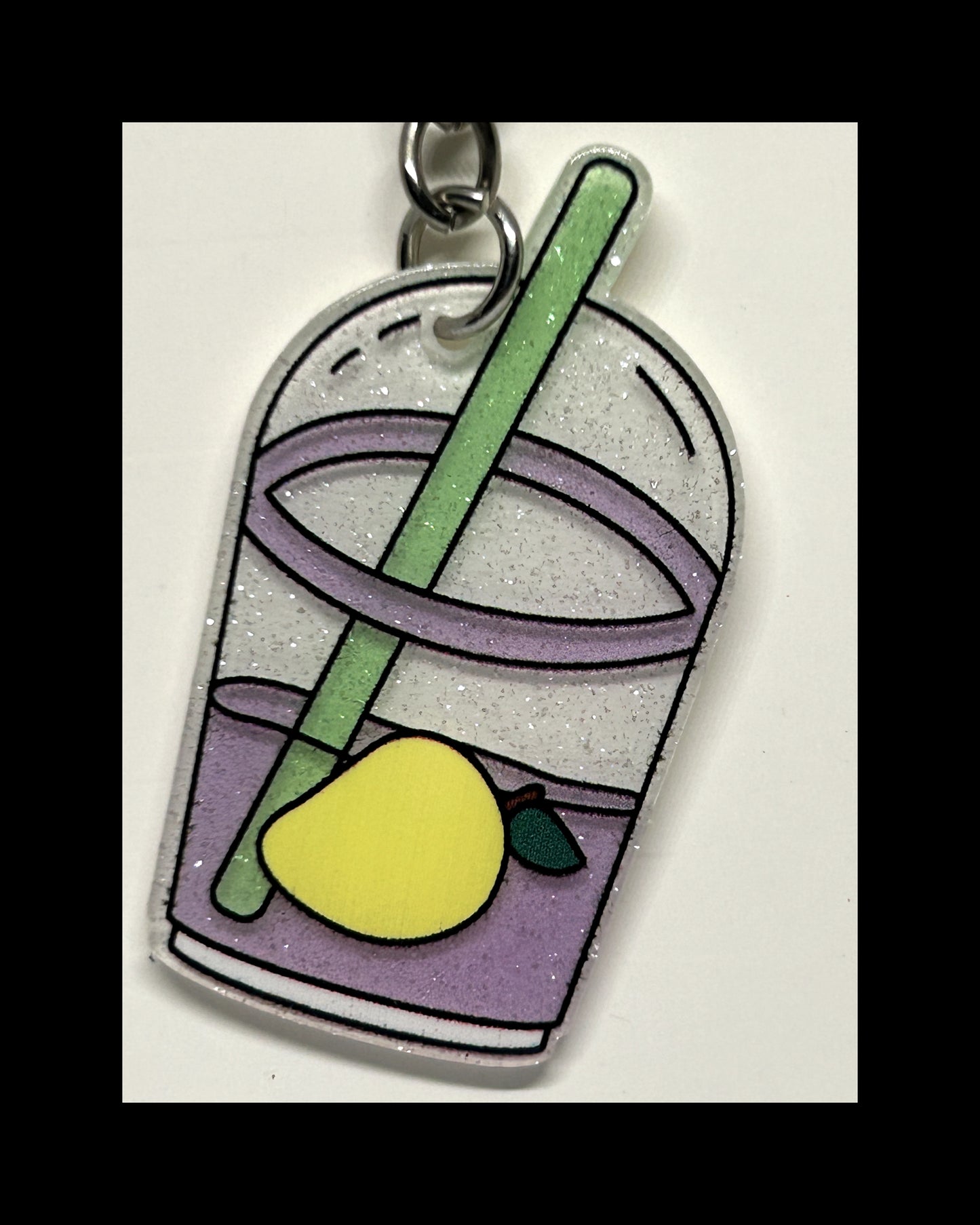 Acrylic boba keychains