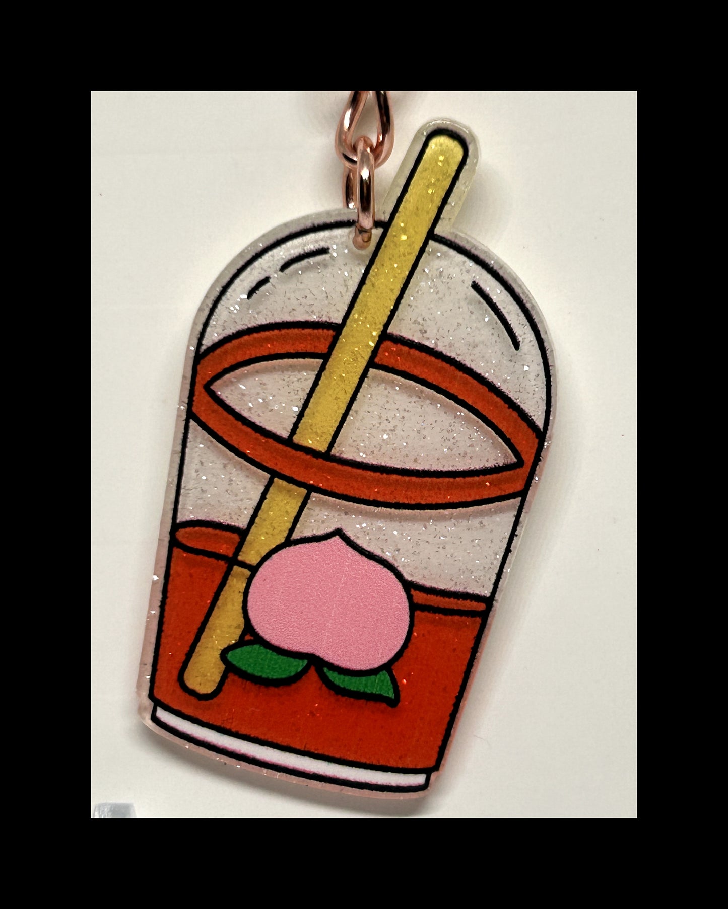 Acrylic boba keychains