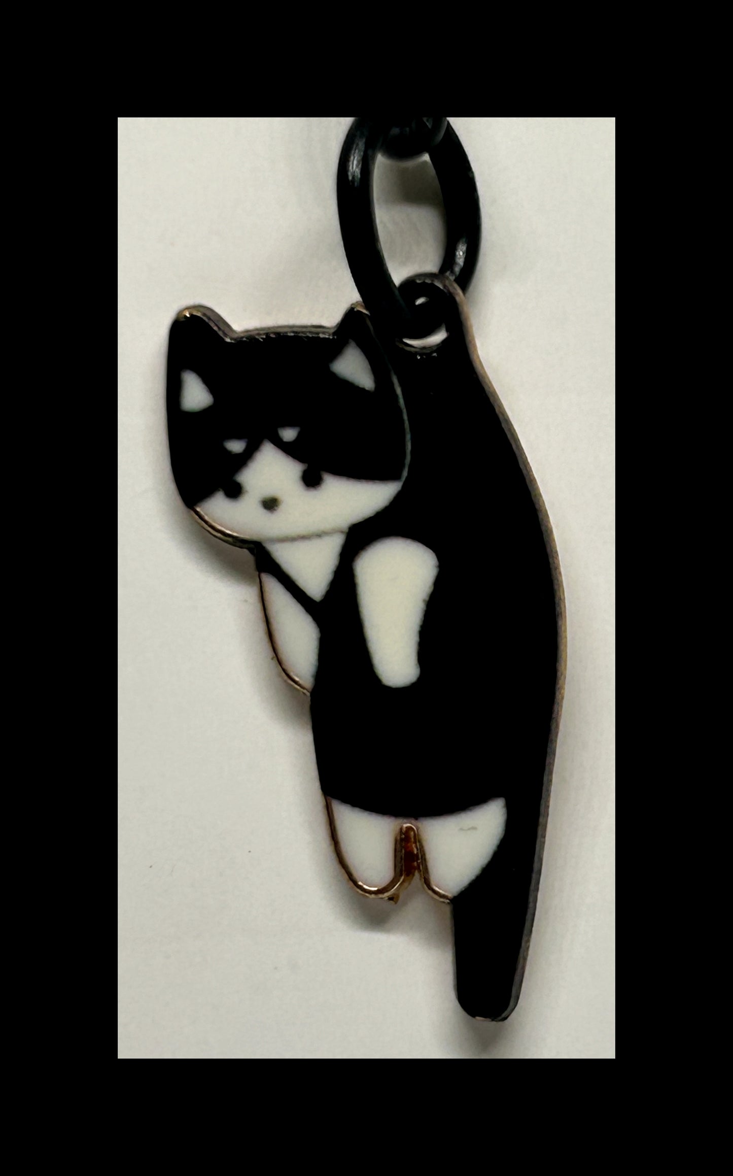 Flat cat keychains