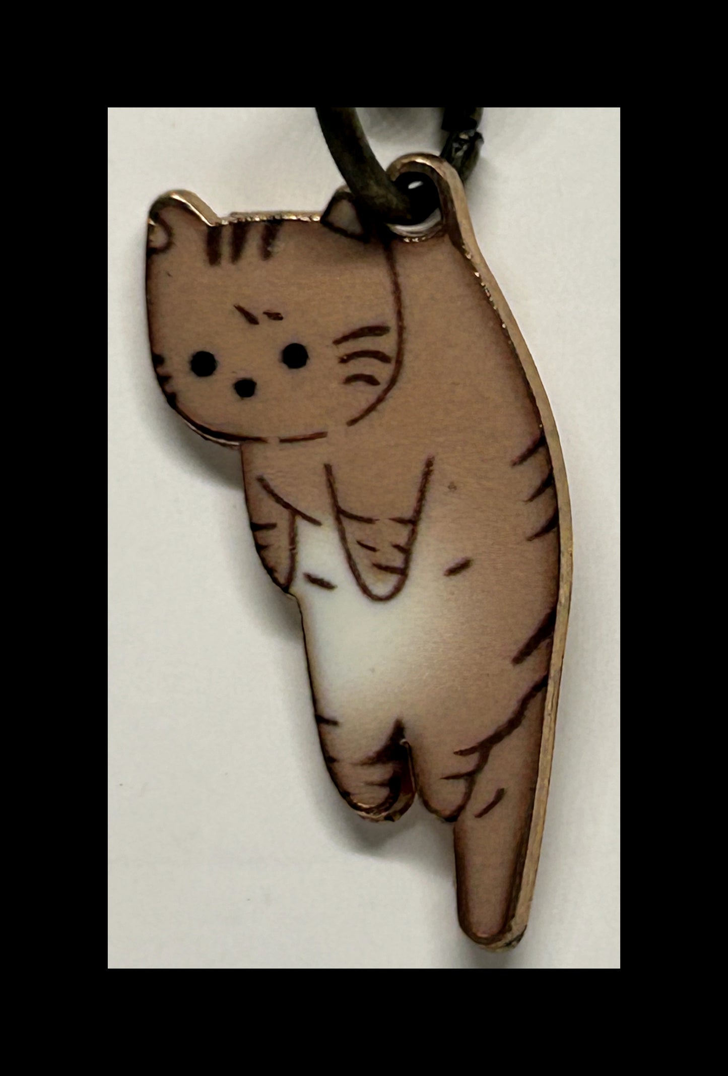 Flat cat keychains