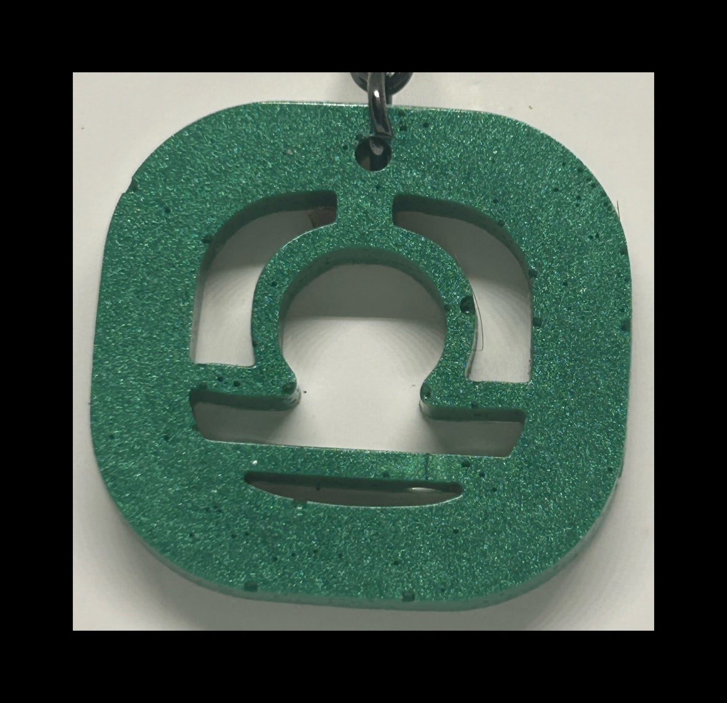 Jade resin zodiac keychains