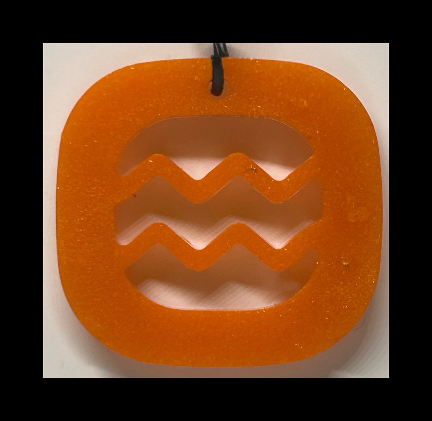 Flame resin zodiac Keychains