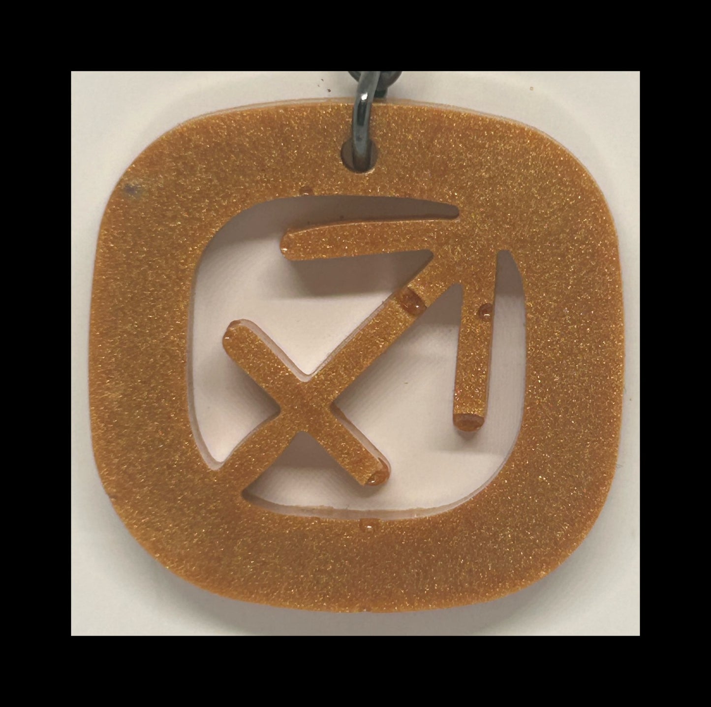 Sandstone resin zodiac keychains