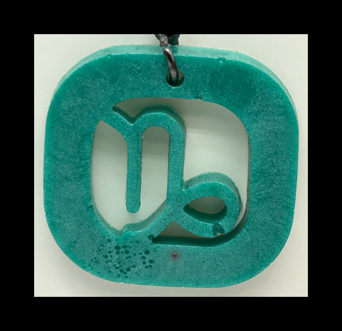 Tropical water resin zodiac Keychains