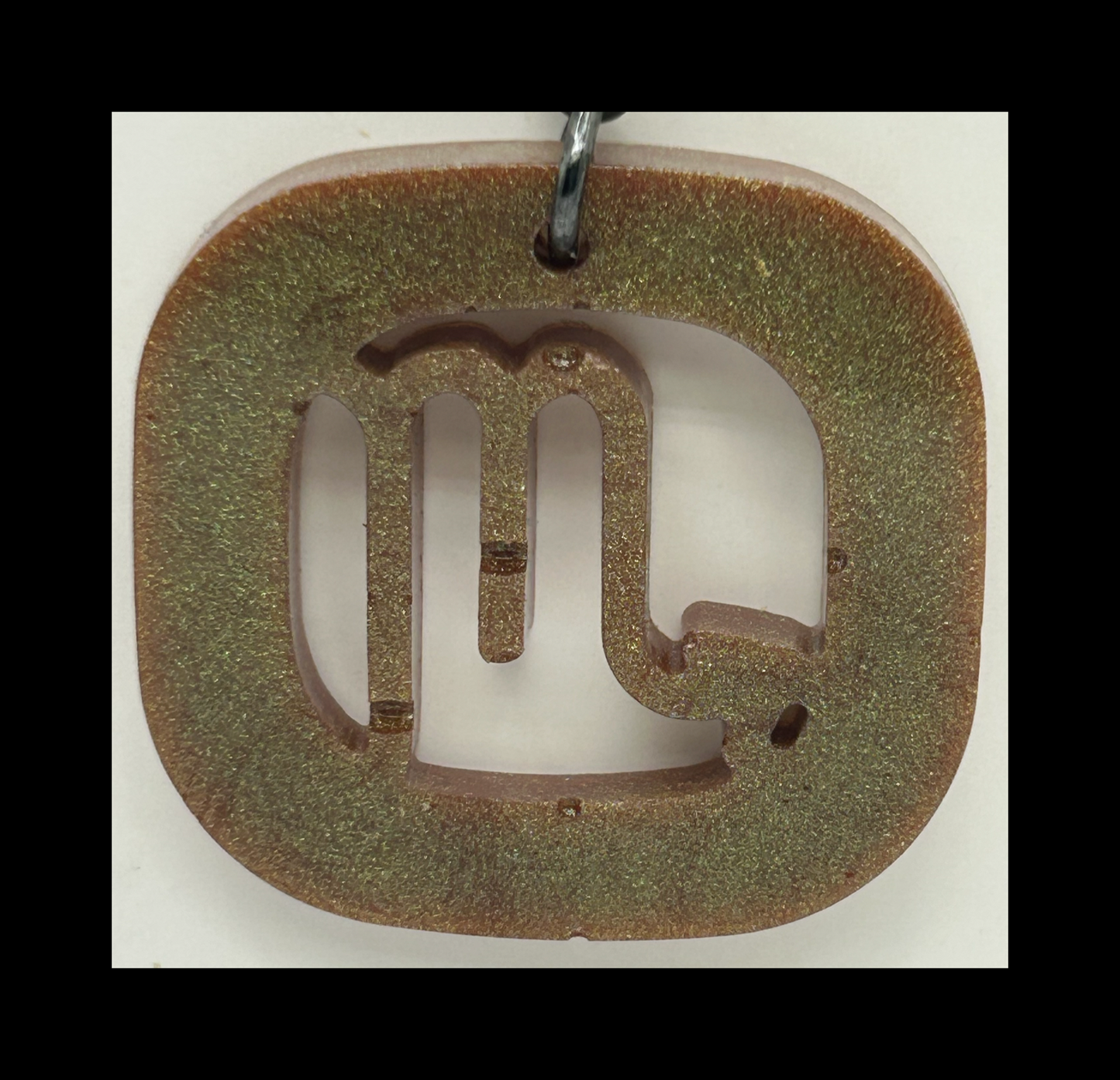 Space galaxy resin zodiac Keychains