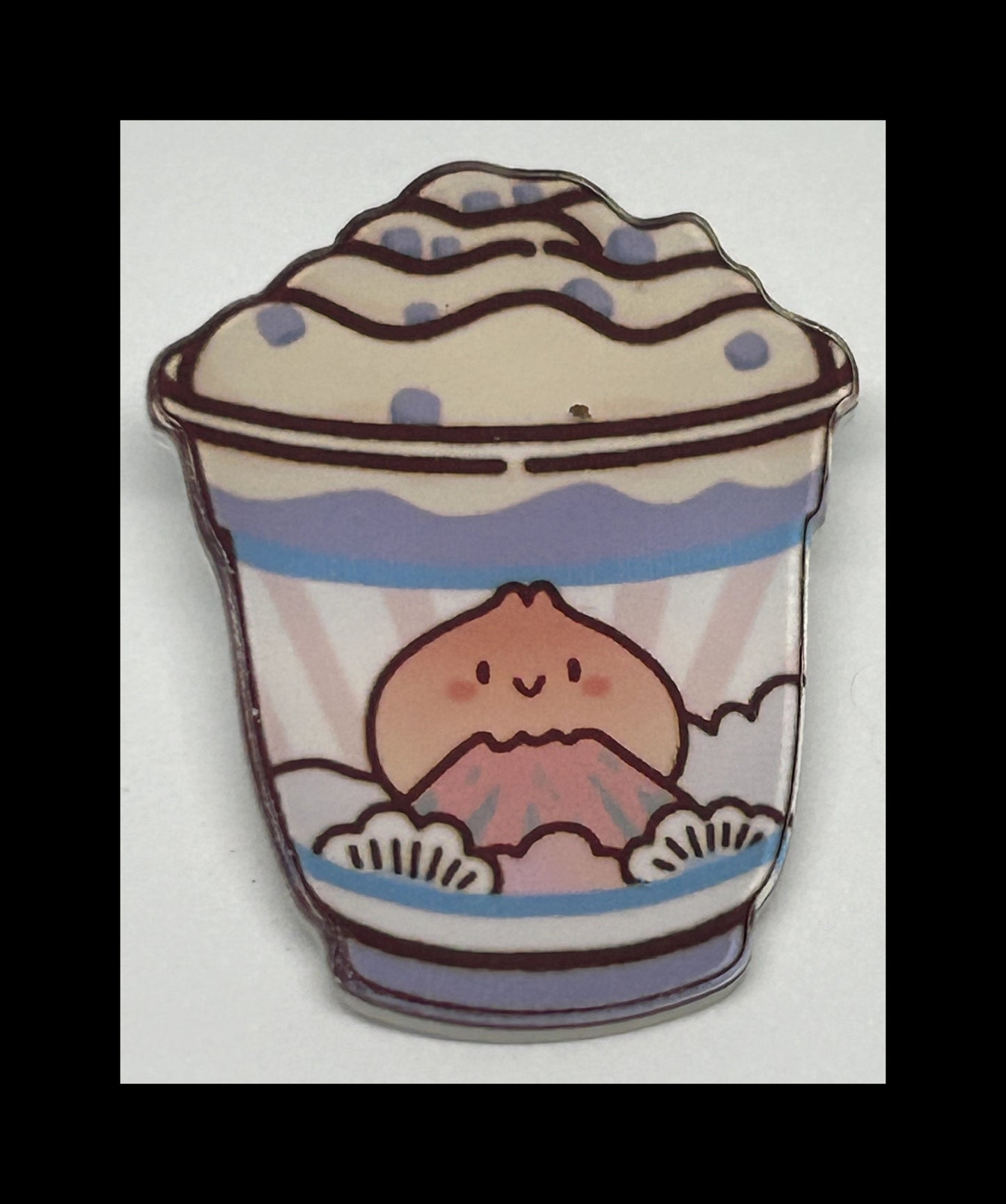 Acrylic boba pins