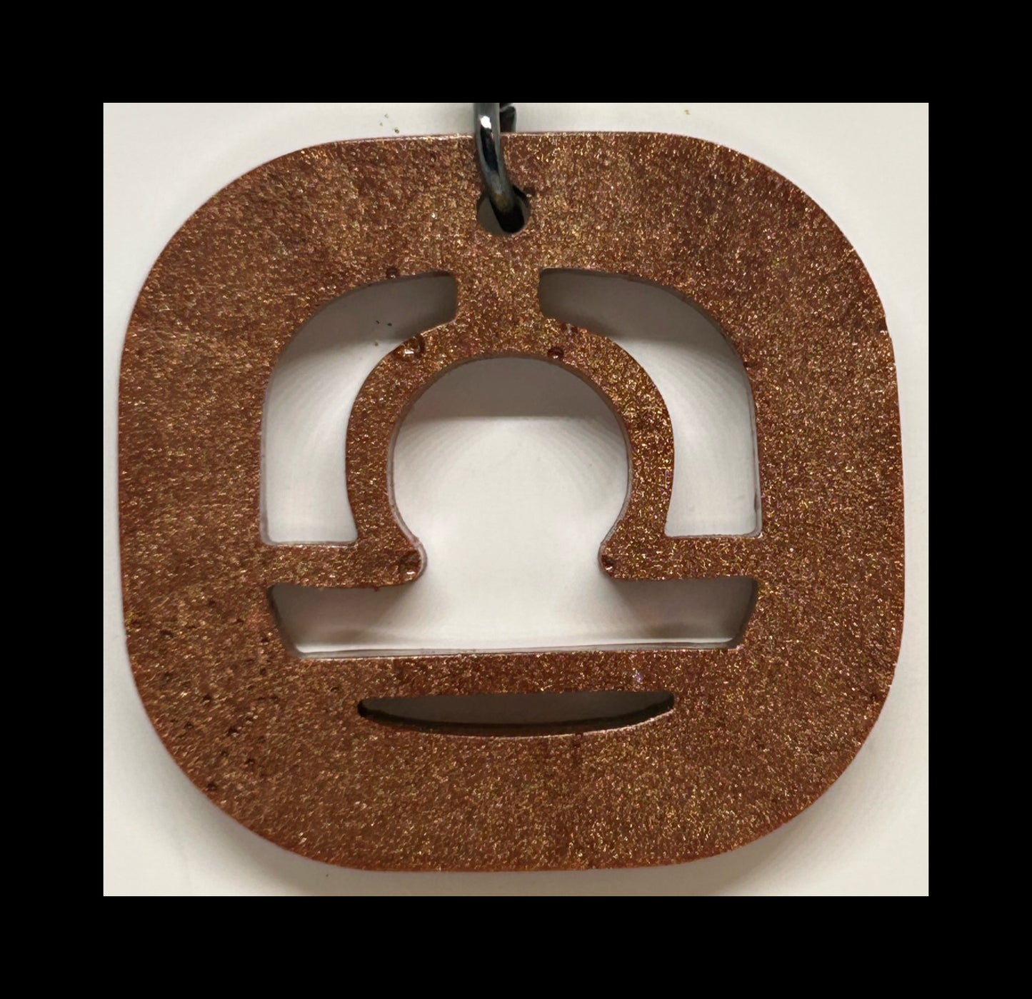 Bronze resin zodiac keychains