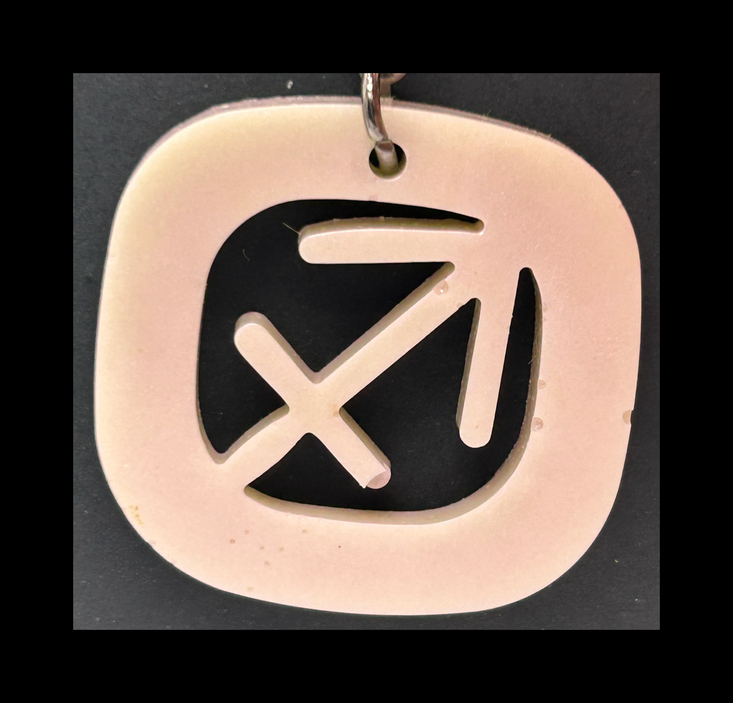 Ghost black resin zodiac keychains