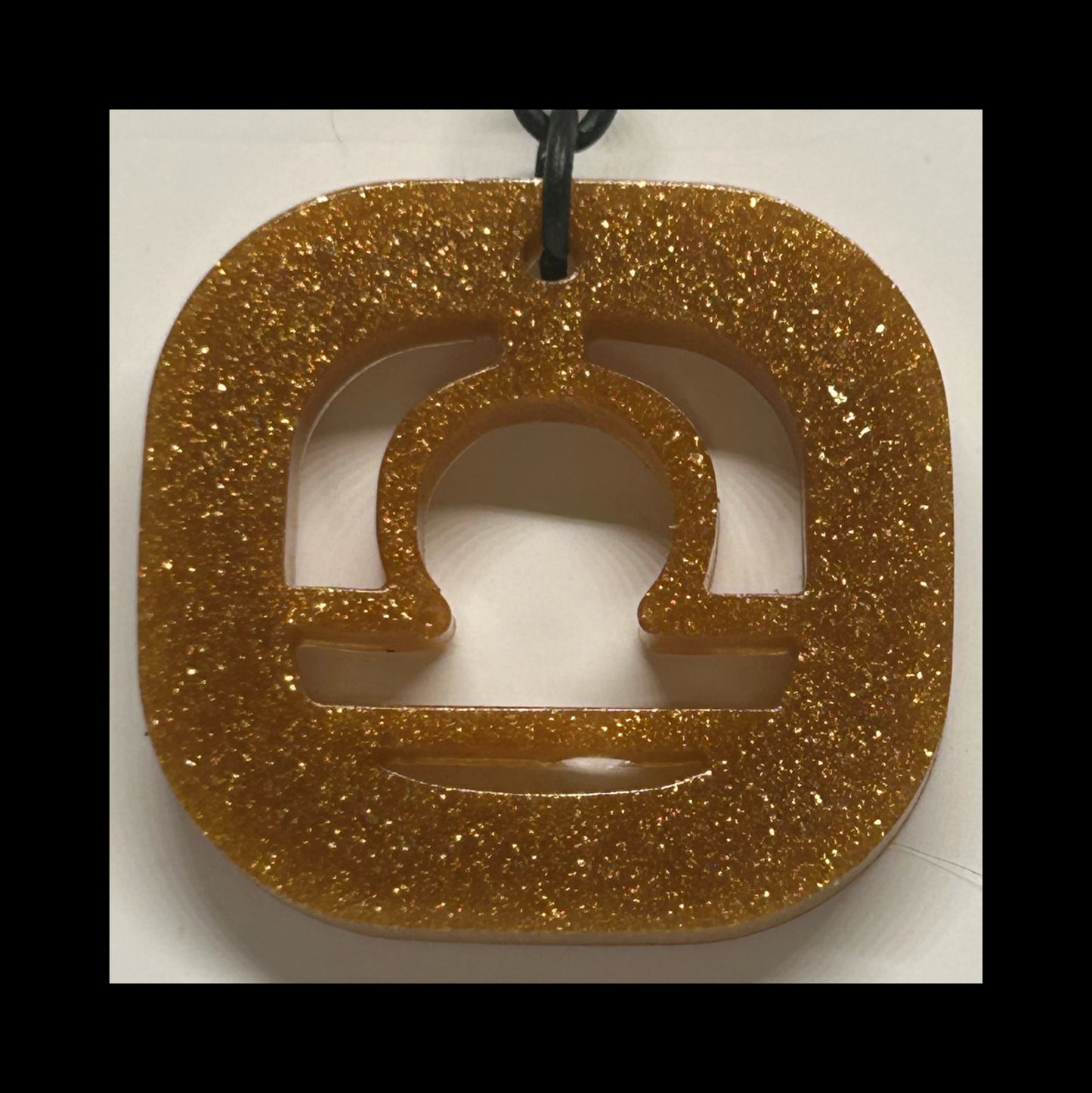 Sun dust resin zodiac Keychains