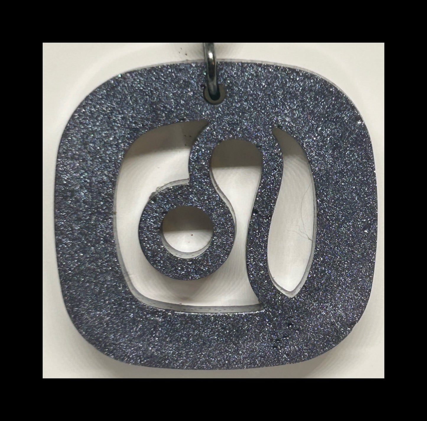 Mauve resin zodiac Keychains
