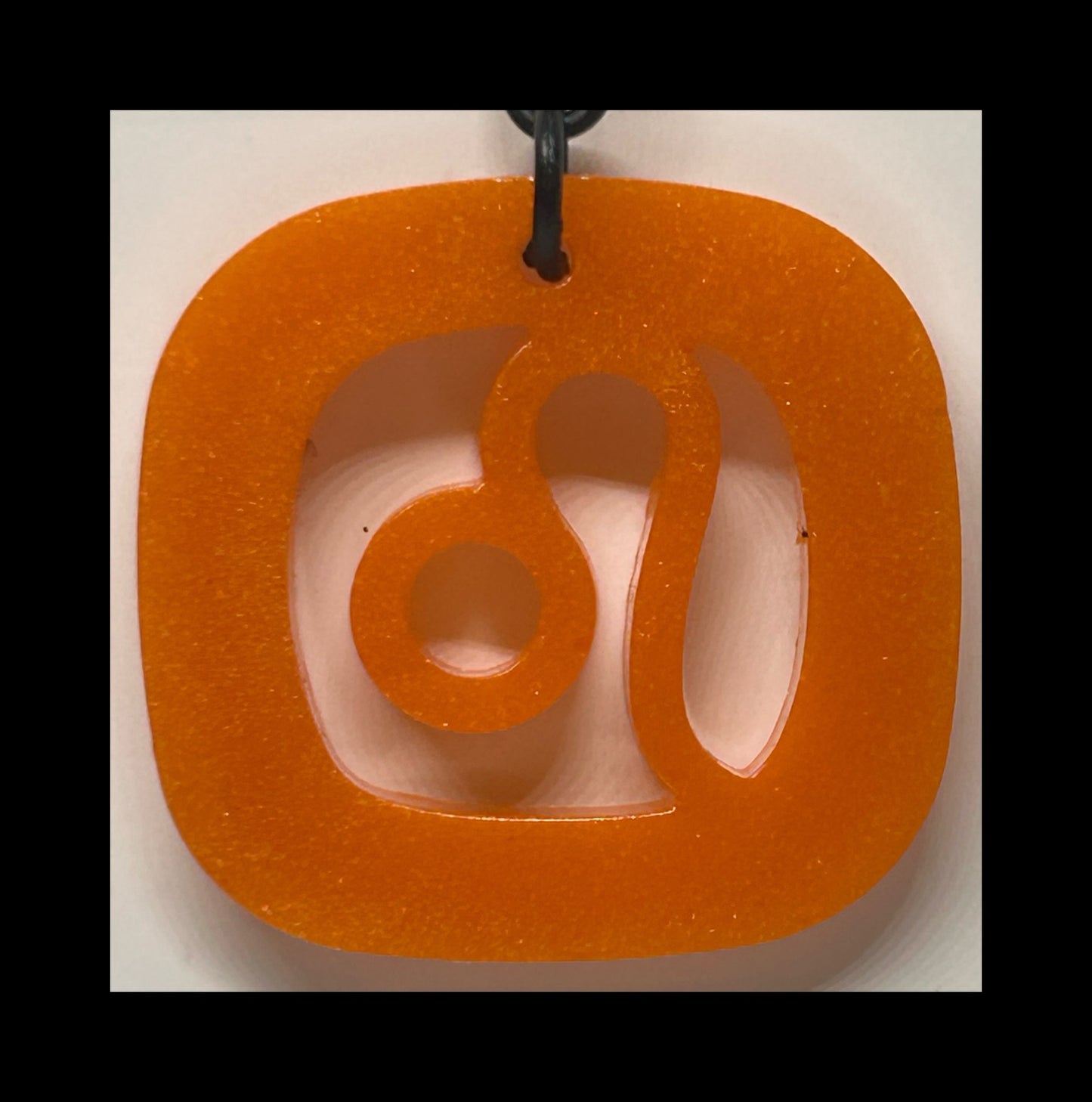 Flame resin zodiac Keychains