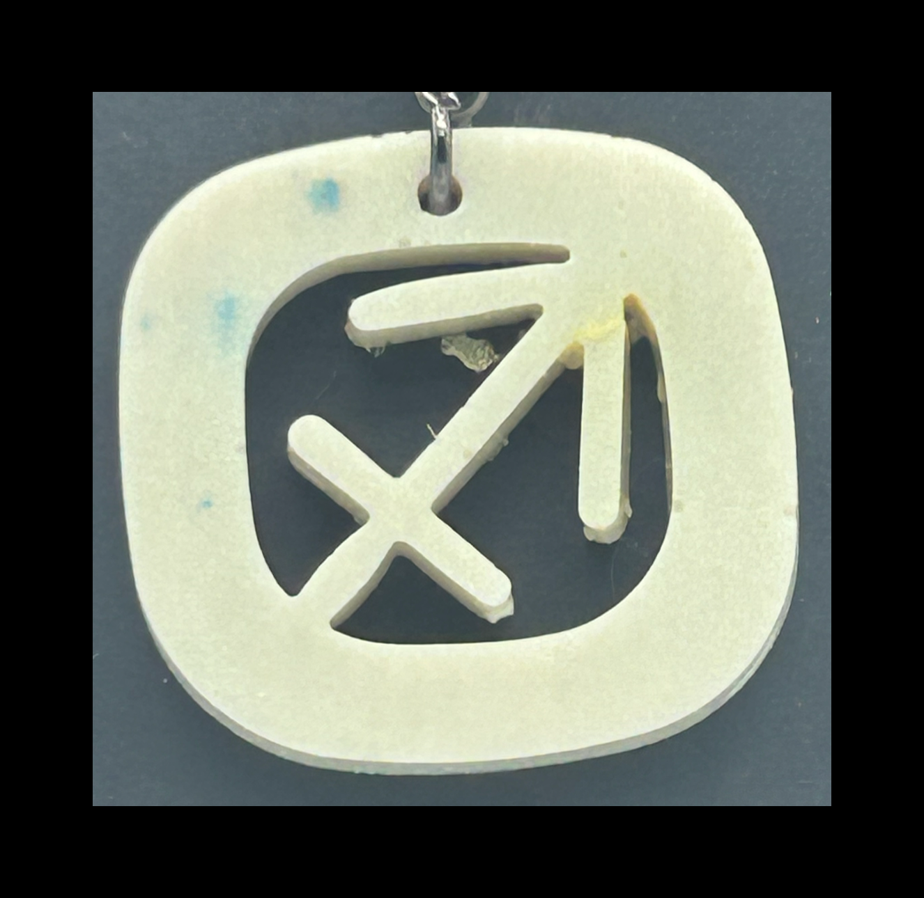 Linen resin zodiac keychains