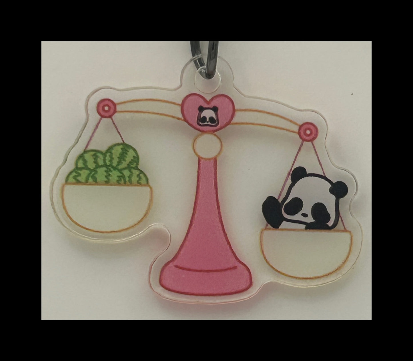 Acrylic panda keychains