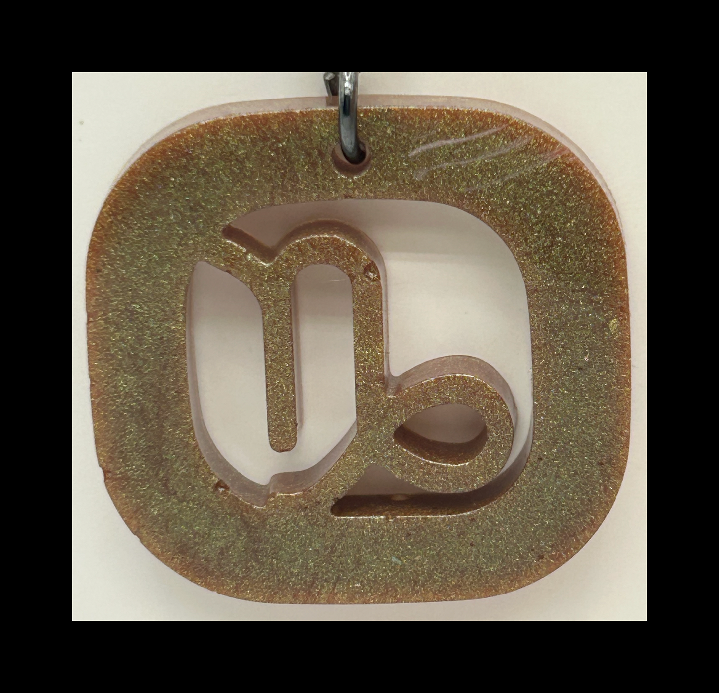 Space galaxy resin zodiac Keychains