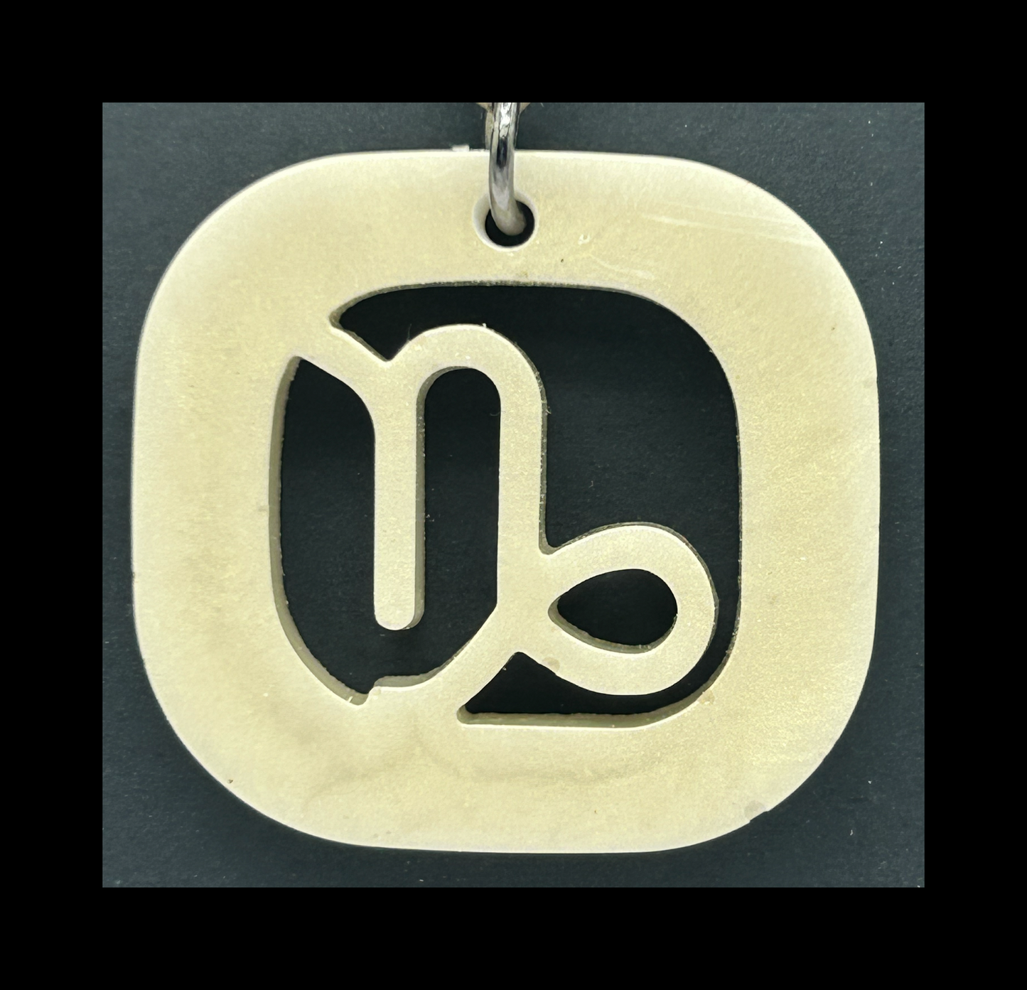Ghost bronze resin zodiac keychains